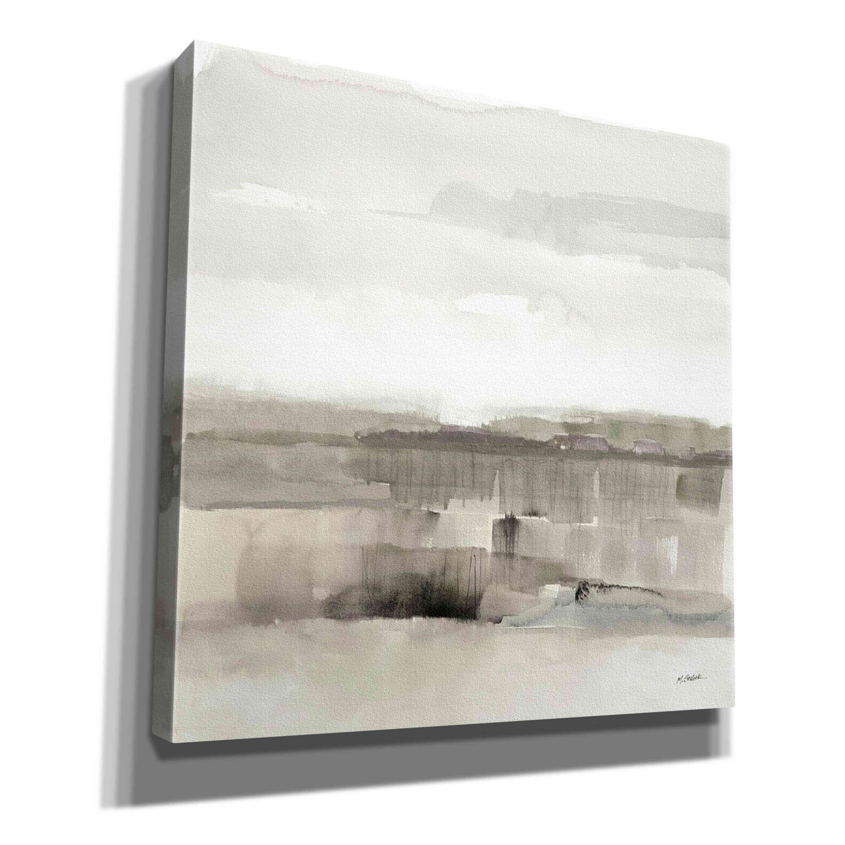 'Influence Of Line And Color Neutral' by Mike Schick, Giclee Canvas Wall Art