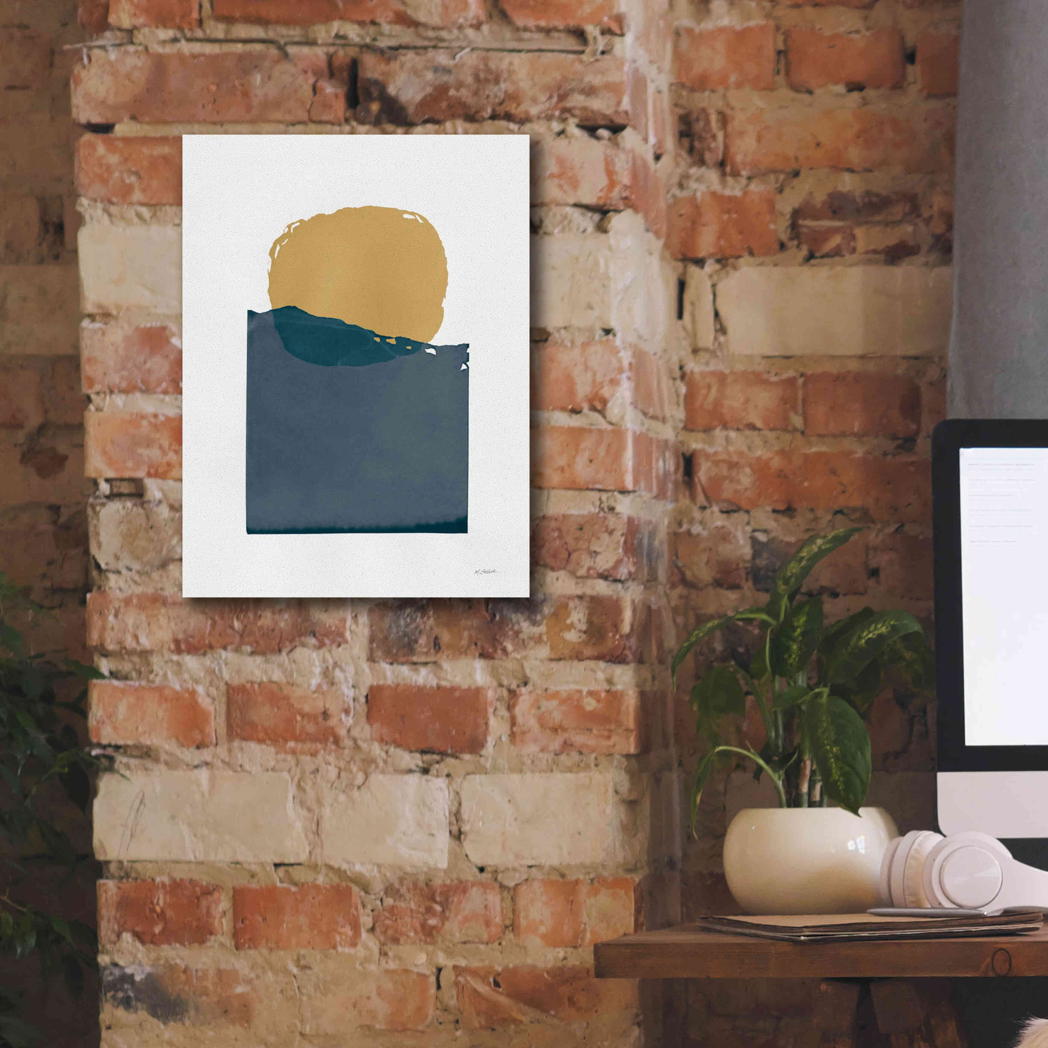 'Buoyant Dark' by Mike Schick, Giclee Canvas Wall Art,12 x 16