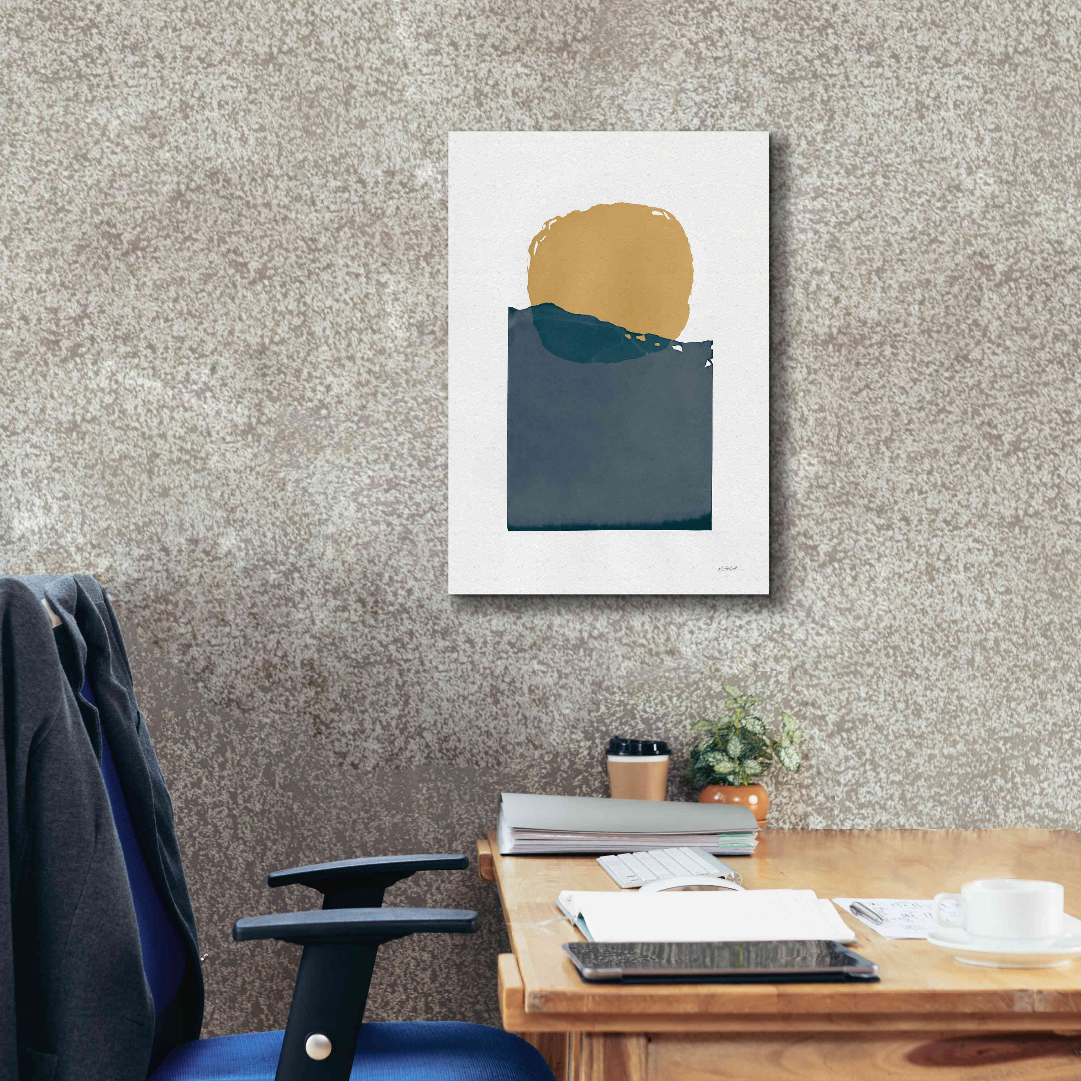 'Buoyant Dark' by Mike Schick, Giclee Canvas Wall Art,18 x 26