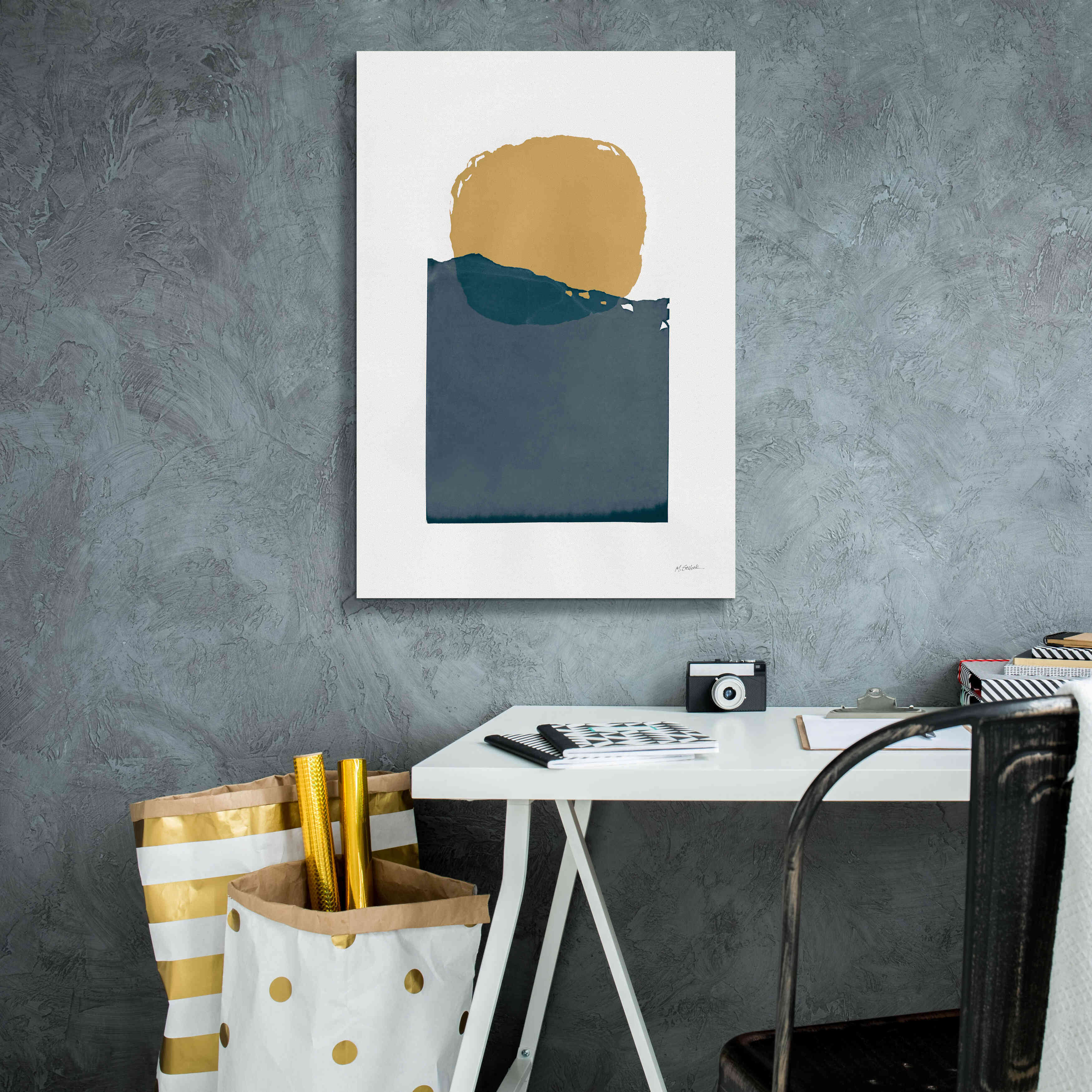 'Buoyant Dark' by Mike Schick, Giclee Canvas Wall Art,18 x 26