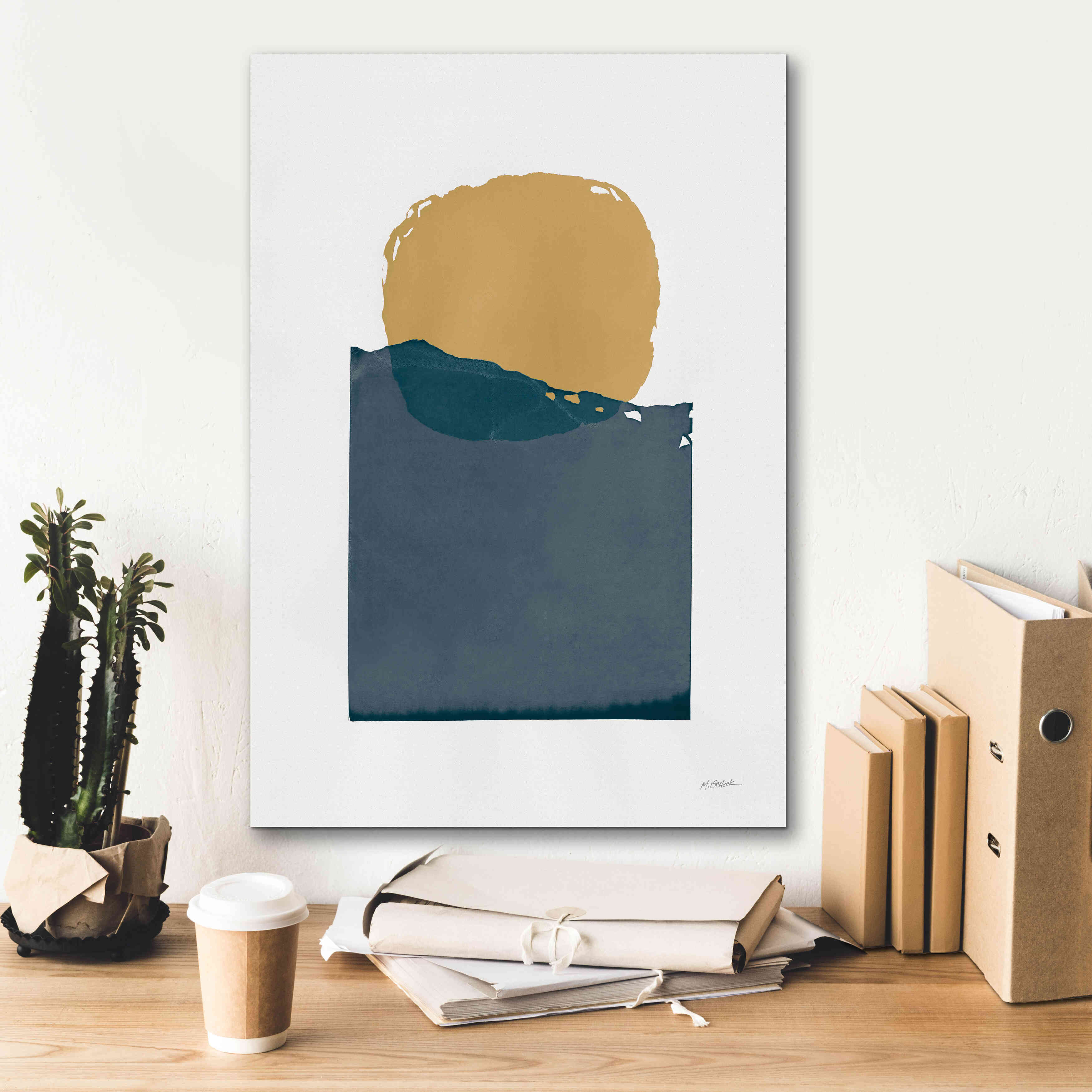 'Buoyant Dark' by Mike Schick, Giclee Canvas Wall Art,18 x 26