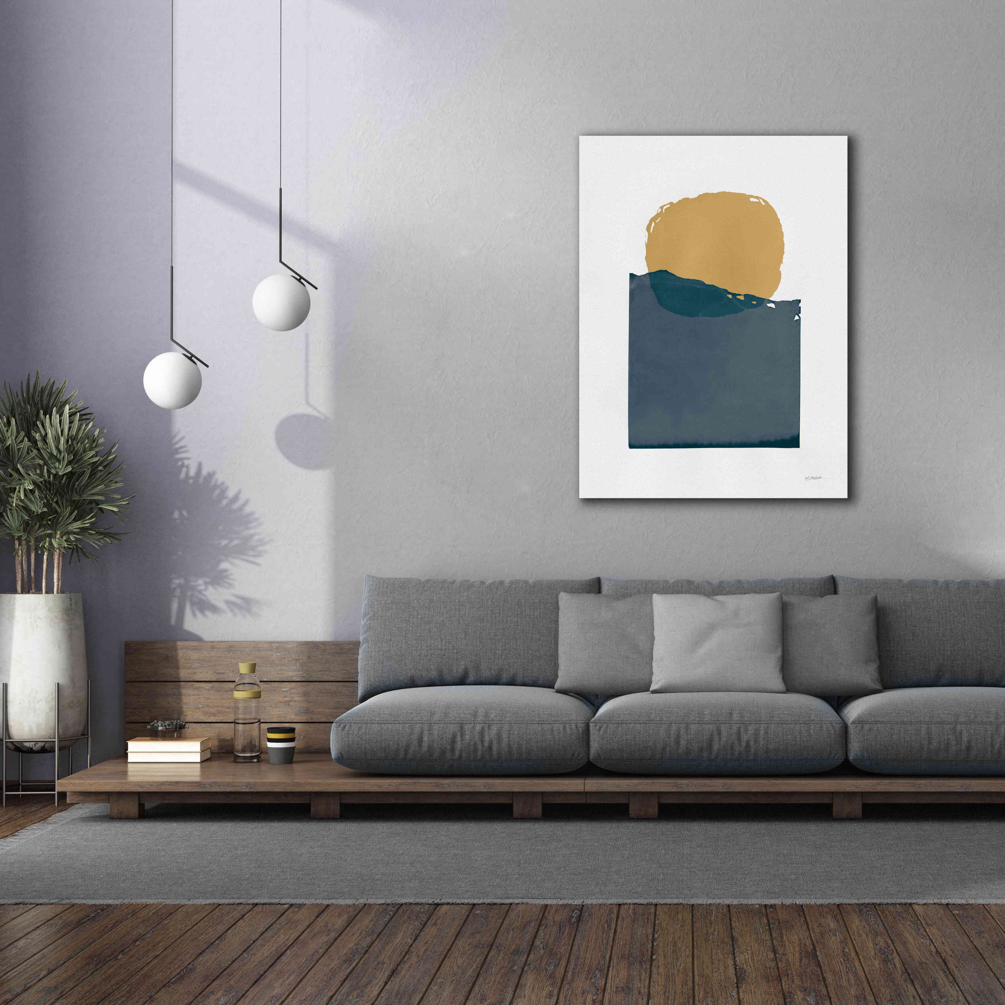 'Buoyant Dark' by Mike Schick, Giclee Canvas Wall Art,40 x 54
