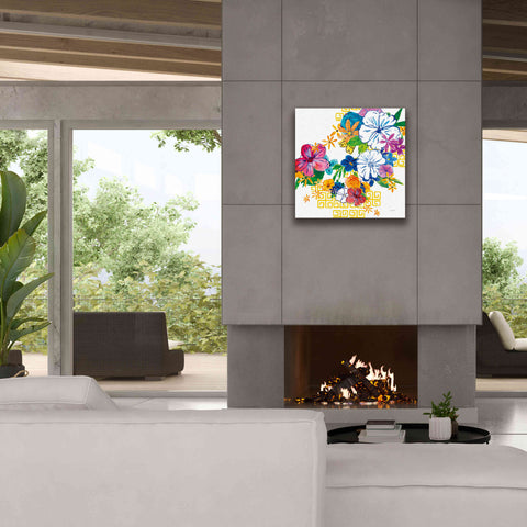 Image of 'Flower Power II' by Mike Schick, Giclee Canvas Wall Art,26x26