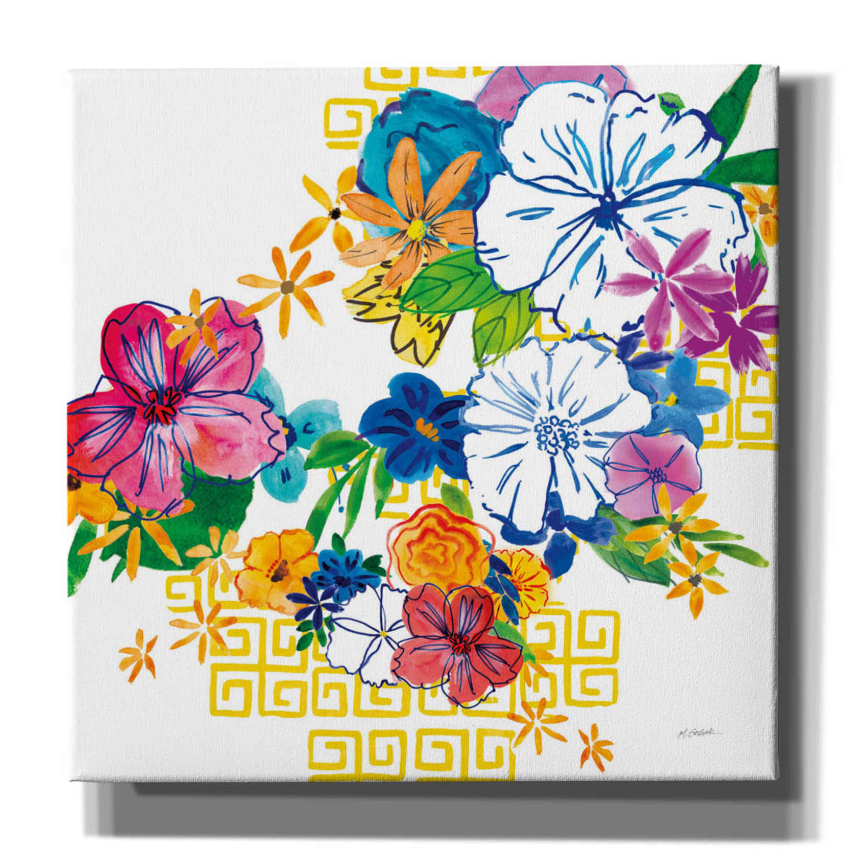 'Flower Power II' by Mike Schick, Giclee Canvas Wall Art