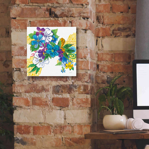 Image of 'Flower Power III' by Mike Schick, Giclee Canvas Wall Art,12x12