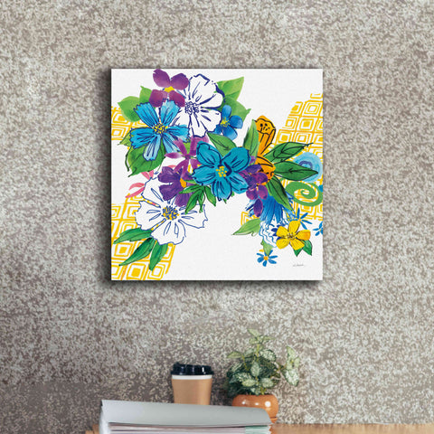 Image of 'Flower Power III' by Mike Schick, Giclee Canvas Wall Art,18x18