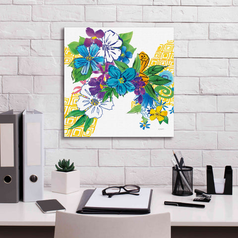 Image of 'Flower Power III' by Mike Schick, Giclee Canvas Wall Art,18x18