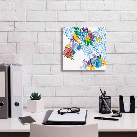 Image of 'Flower Power IV' by Mike Schick, Giclee Canvas Wall Art,12x12