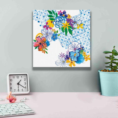 Image of 'Flower Power IV' by Mike Schick, Giclee Canvas Wall Art,12x12