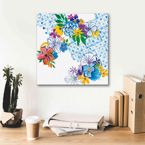 Image of 'Flower Power IV' by Mike Schick, Giclee Canvas Wall Art,18x18