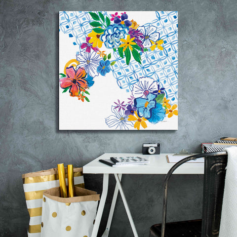 Image of 'Flower Power IV' by Mike Schick, Giclee Canvas Wall Art,26x26