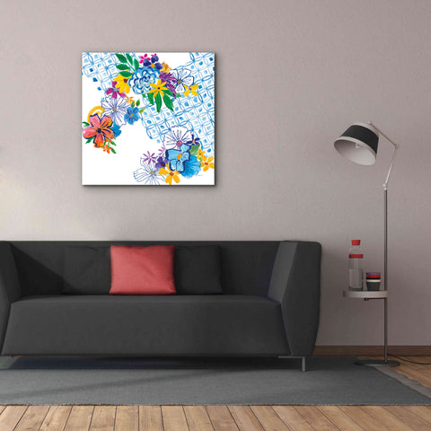 Image of 'Flower Power IV' by Mike Schick, Giclee Canvas Wall Art,37x37