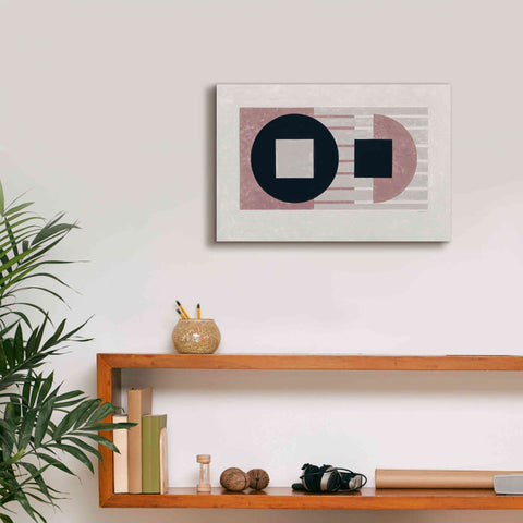 Image of 'Laterally Speaking Mauve' by Mike Schick, Giclee Canvas Wall Art,18 x 12