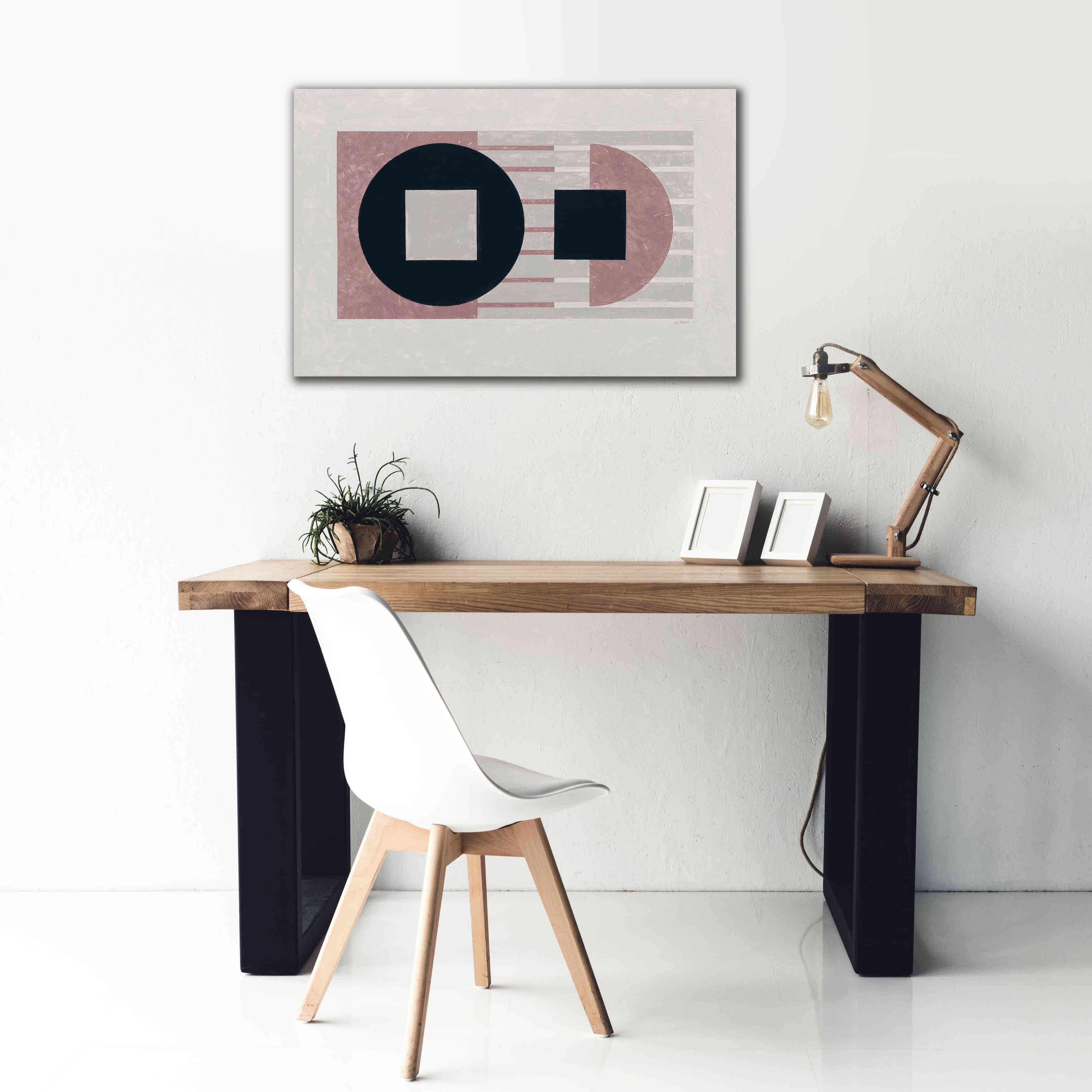 'Laterally Speaking Mauve' by Mike Schick, Giclee Canvas Wall Art,40 x 26