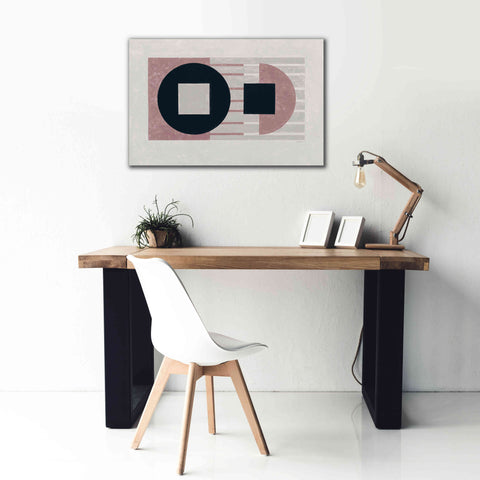 Image of 'Laterally Speaking Mauve' by Mike Schick, Giclee Canvas Wall Art,40 x 26