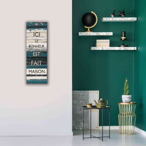 Image of 'Blue Zephyr Quote IV' by Mike Schick, Giclee Canvas Wall Art,12 x 36