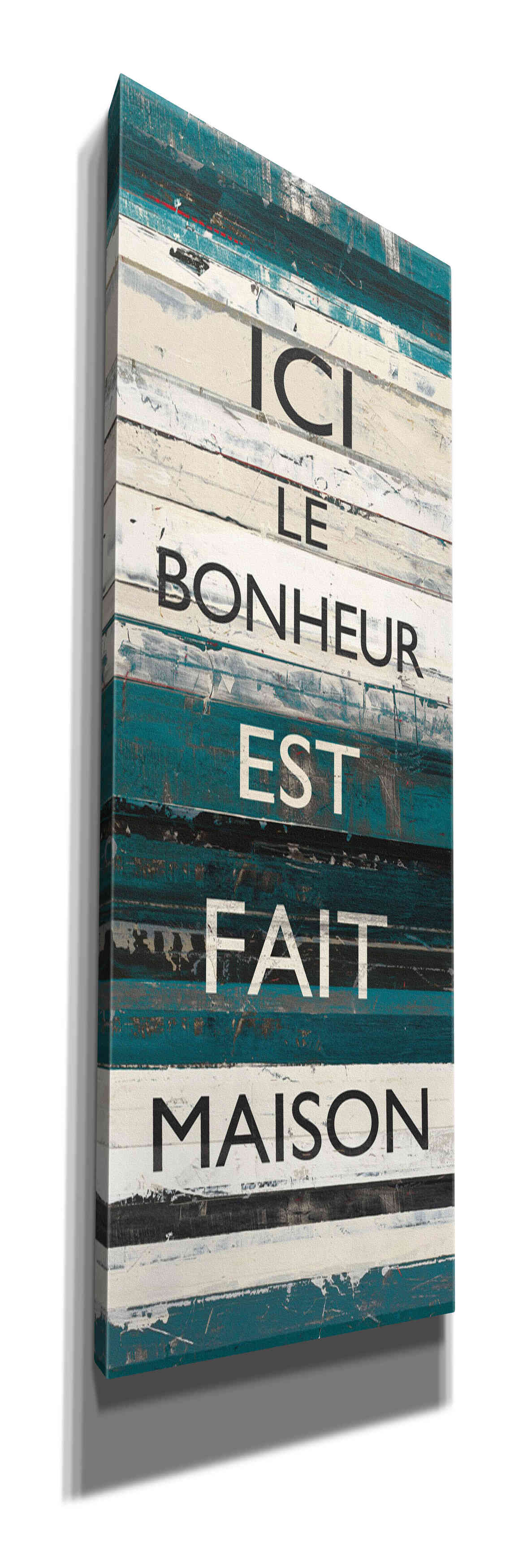 'Blue Zephyr Quote IV' by Mike Schick, Giclee Canvas Wall Art