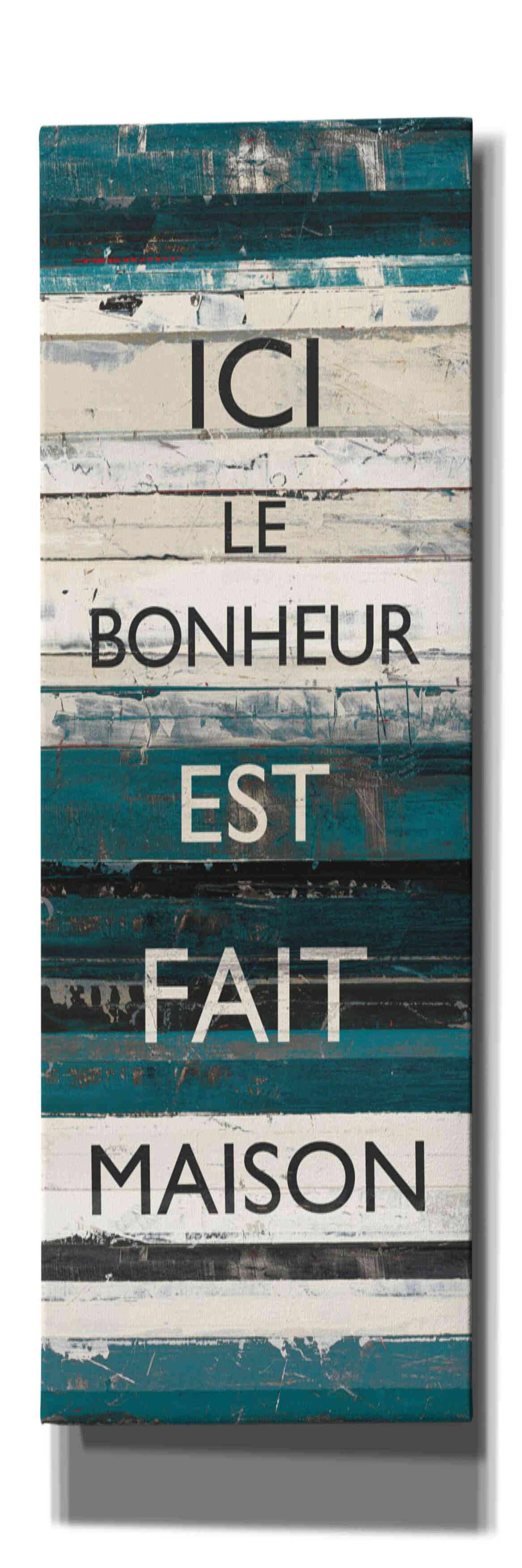 'Blue Zephyr Quote IV' by Mike Schick, Giclee Canvas Wall Art