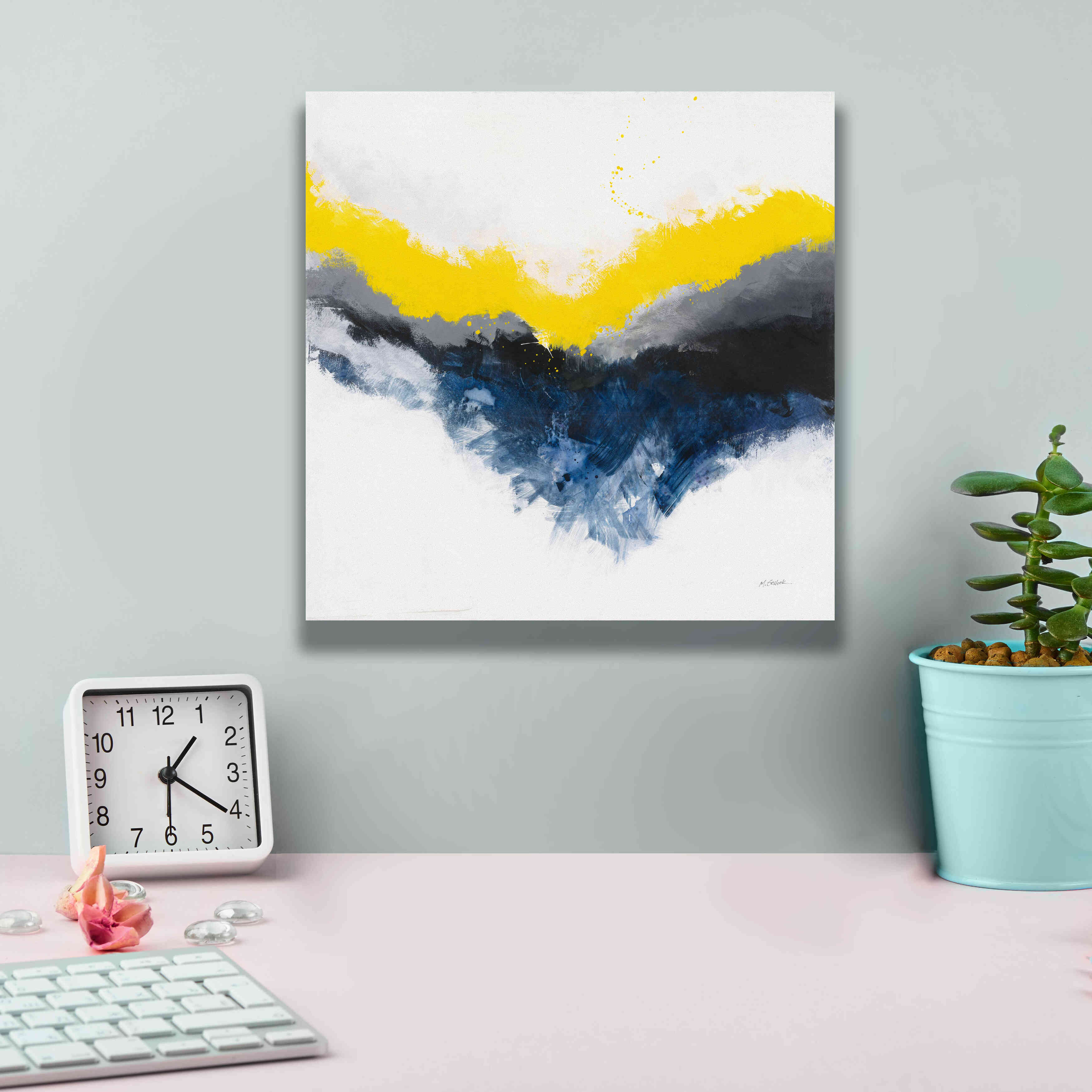 'Cascade' by Mike Schick, Giclee Canvas Wall Art,12x12