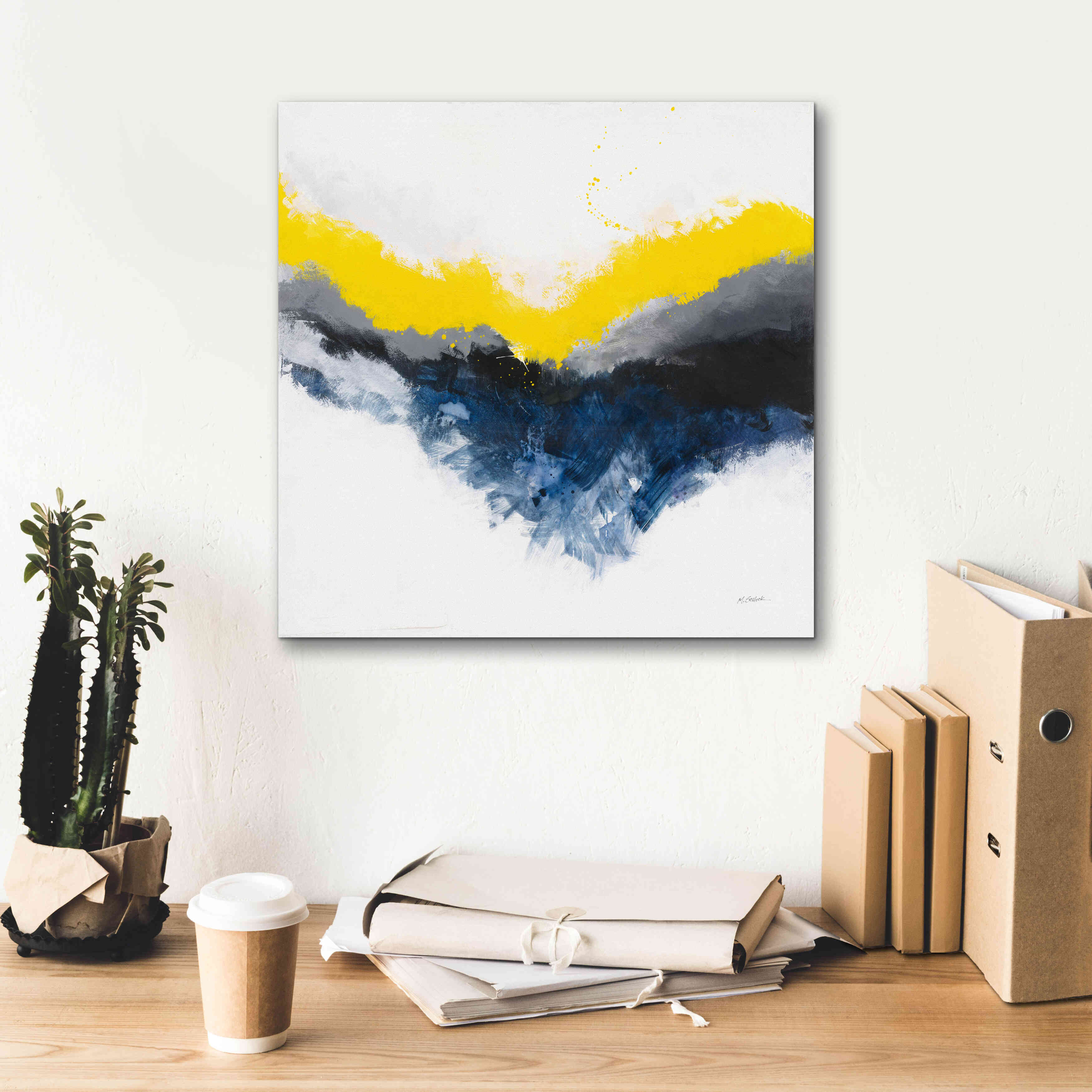 'Cascade' by Mike Schick, Giclee Canvas Wall Art,18x18