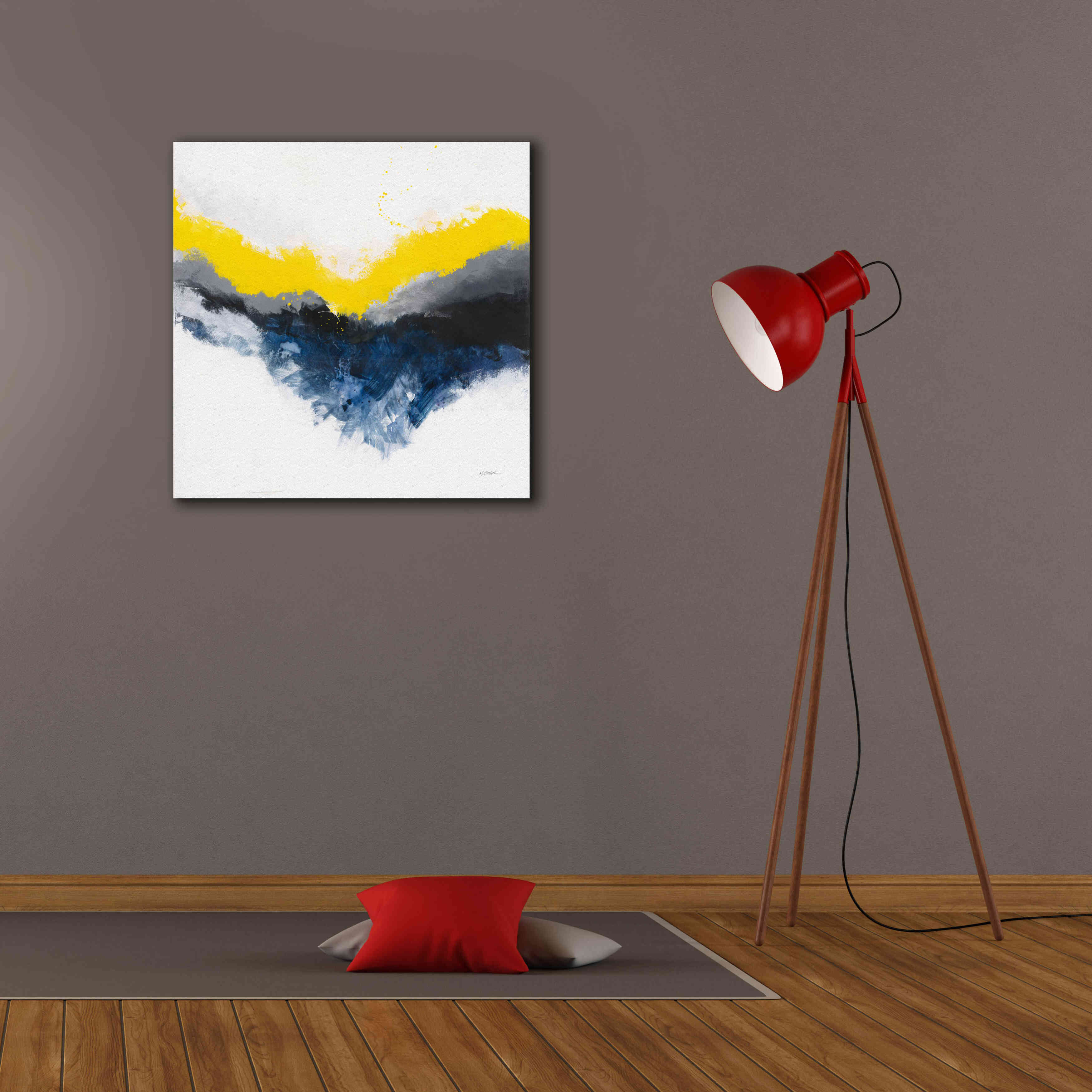 'Cascade' by Mike Schick, Giclee Canvas Wall Art,26x26