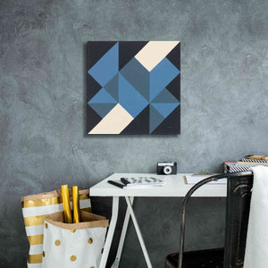 'Triangles I' by Mike Schick, Giclee Canvas Wall Art,18x18