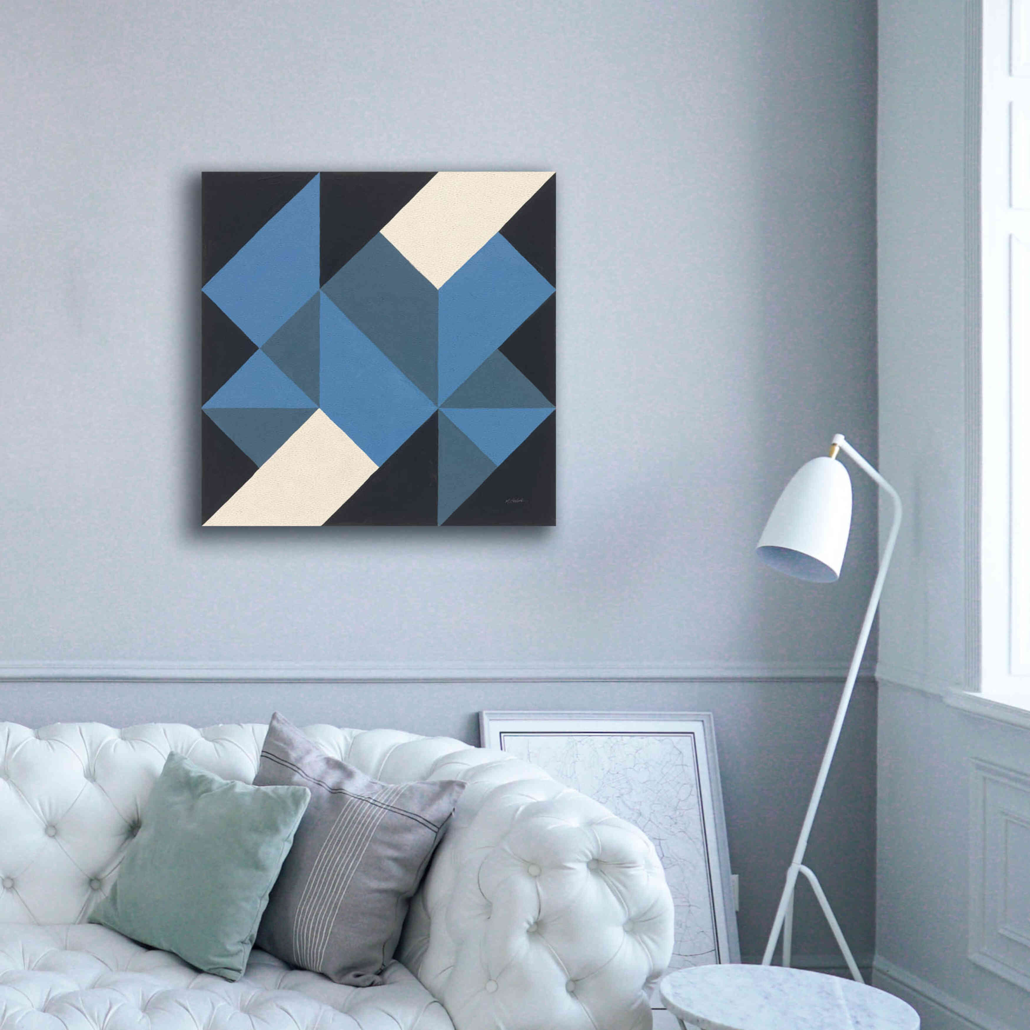 'Triangles I' by Mike Schick, Giclee Canvas Wall Art,37x37