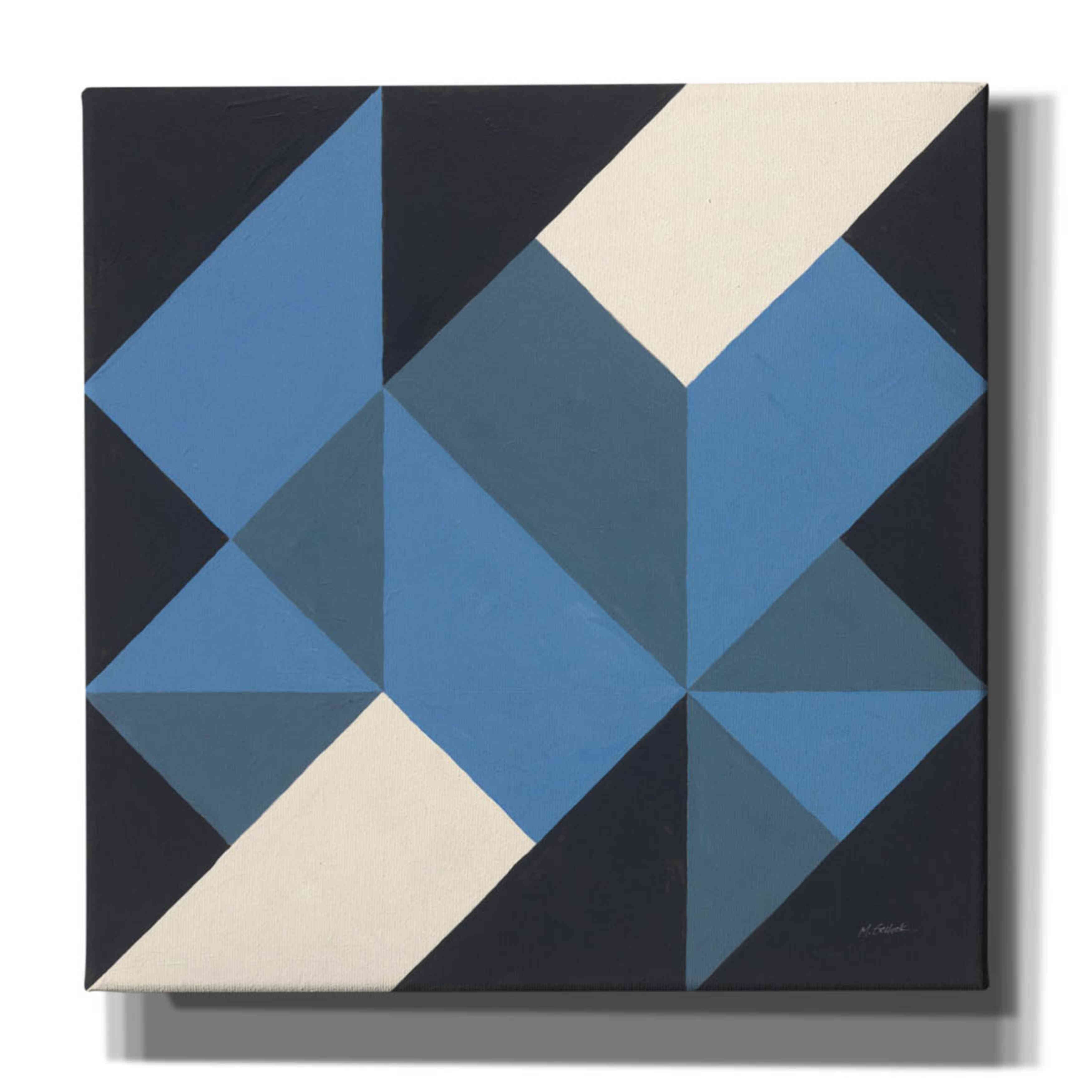 'Triangles I' by Mike Schick, Giclee Canvas Wall Art