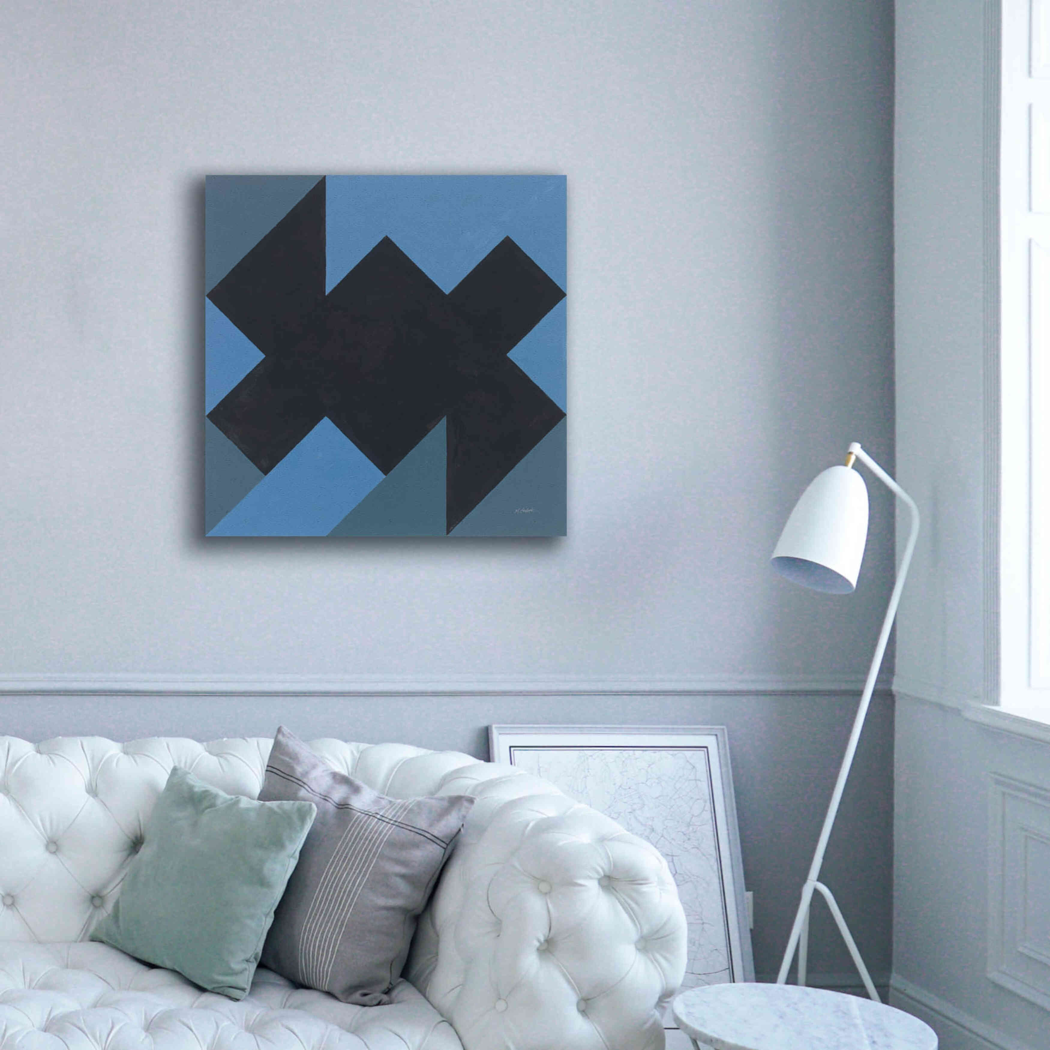 'Triangles II' by Mike Schick, Giclee Canvas Wall Art,37x37