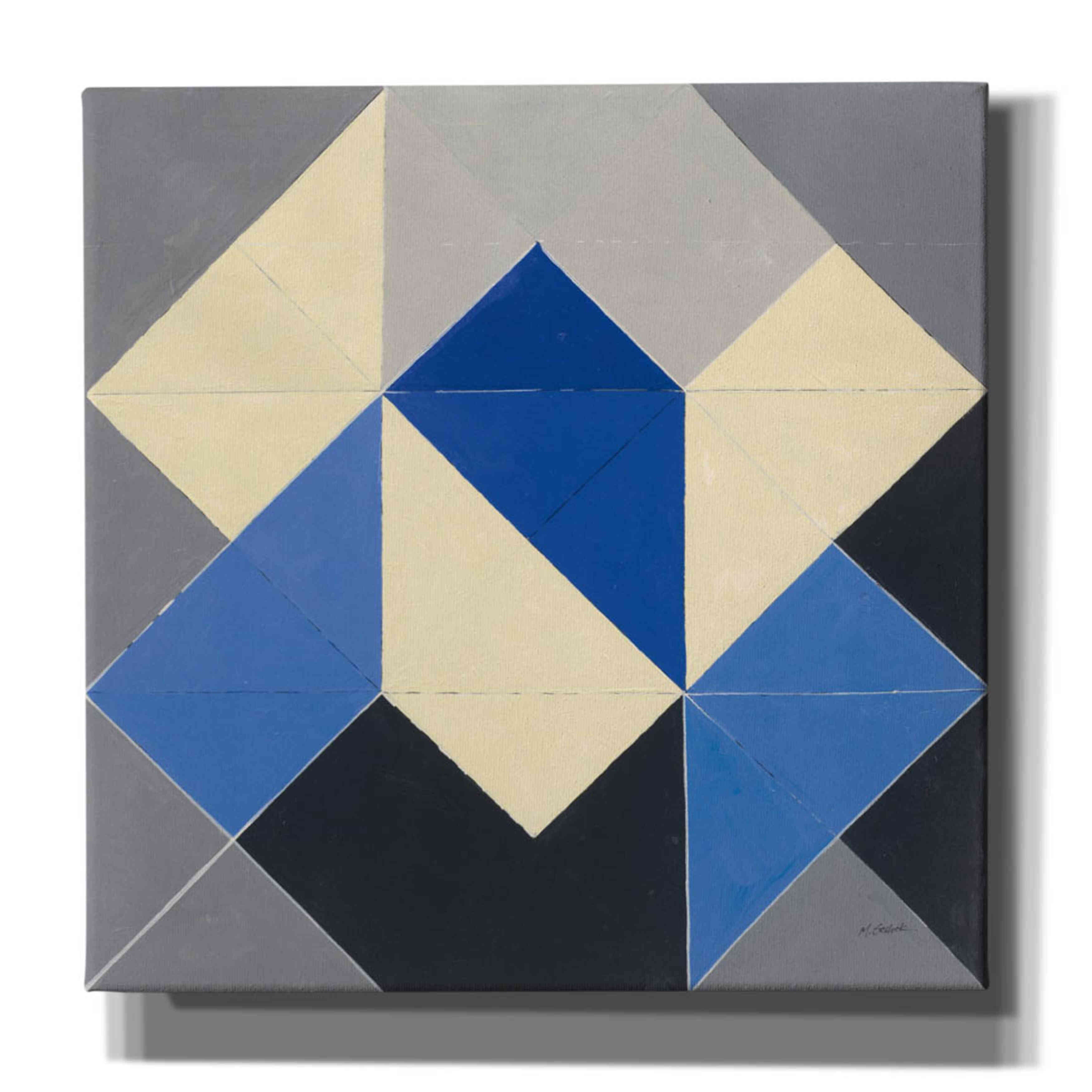 'Triangles IV' by Mike Schick, Giclee Canvas Wall Art