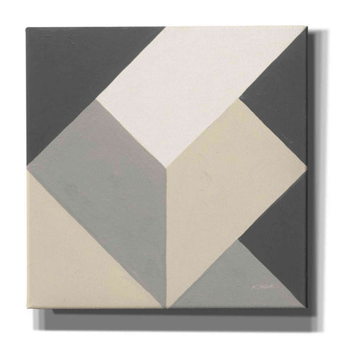 Image of 'Triangles I Neutral Crop' by Mike Schick, Giclee Canvas Wall Art