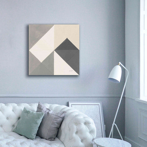 Image of 'Triangles IV Neutral Crop' by Mike Schick, Giclee Canvas Wall Art,37x37