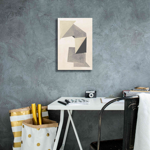 Image of 'Paper Trail Neutral' by Mike Schick, Giclee Canvas Wall Art,12 x 18