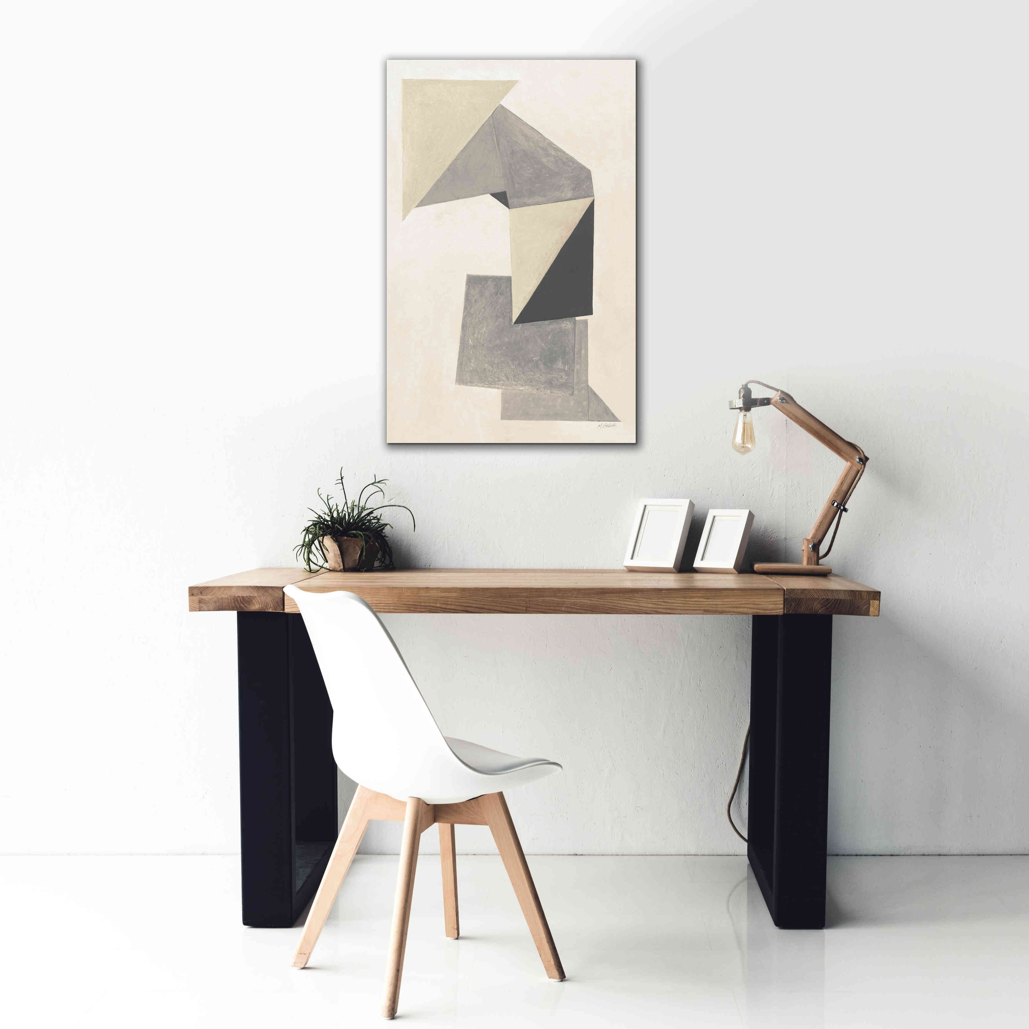 'Paper Trail Neutral' by Mike Schick, Giclee Canvas Wall Art,26 x 40