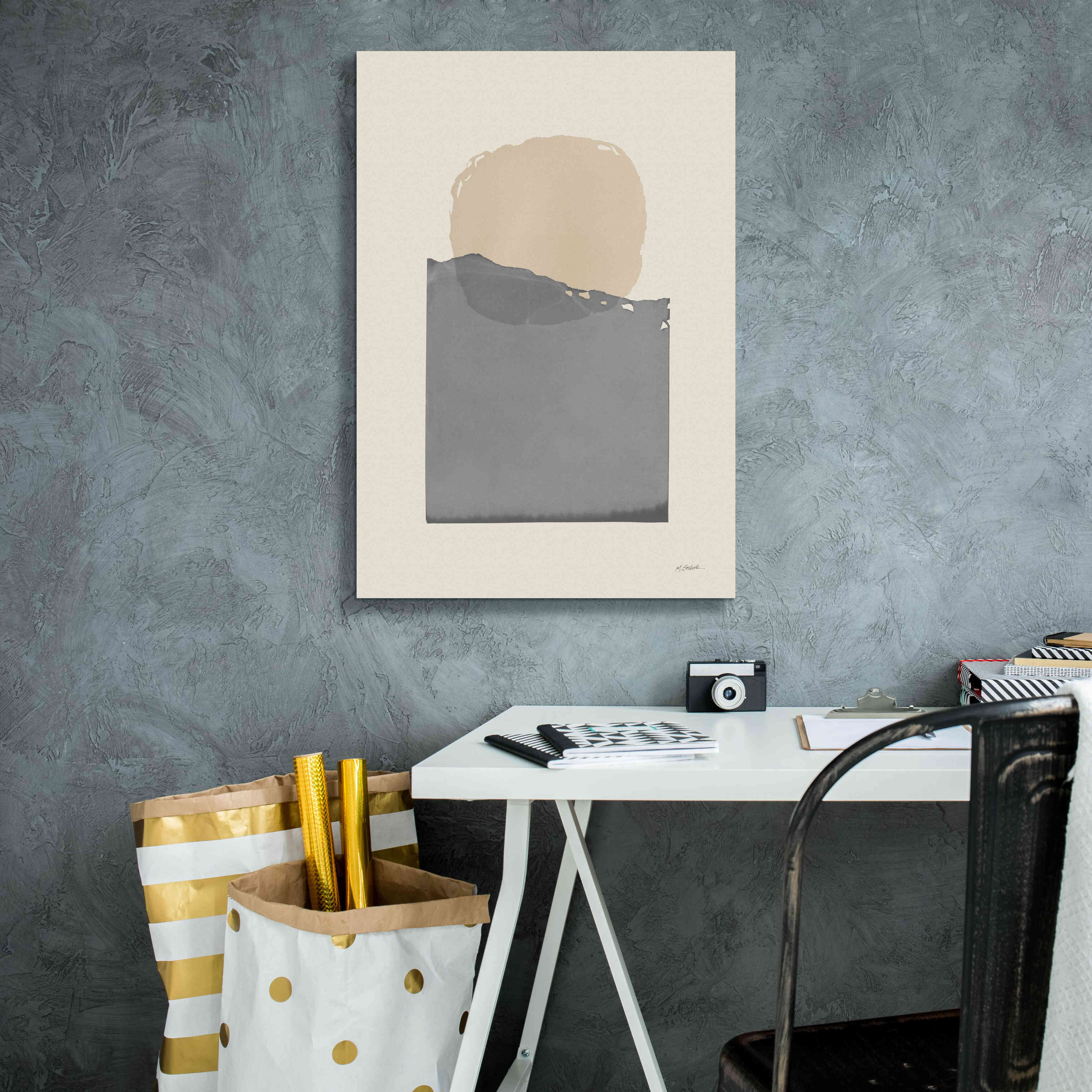 'Buoyant Neutral' by Mike Schick, Giclee Canvas Wall Art,18 x 26