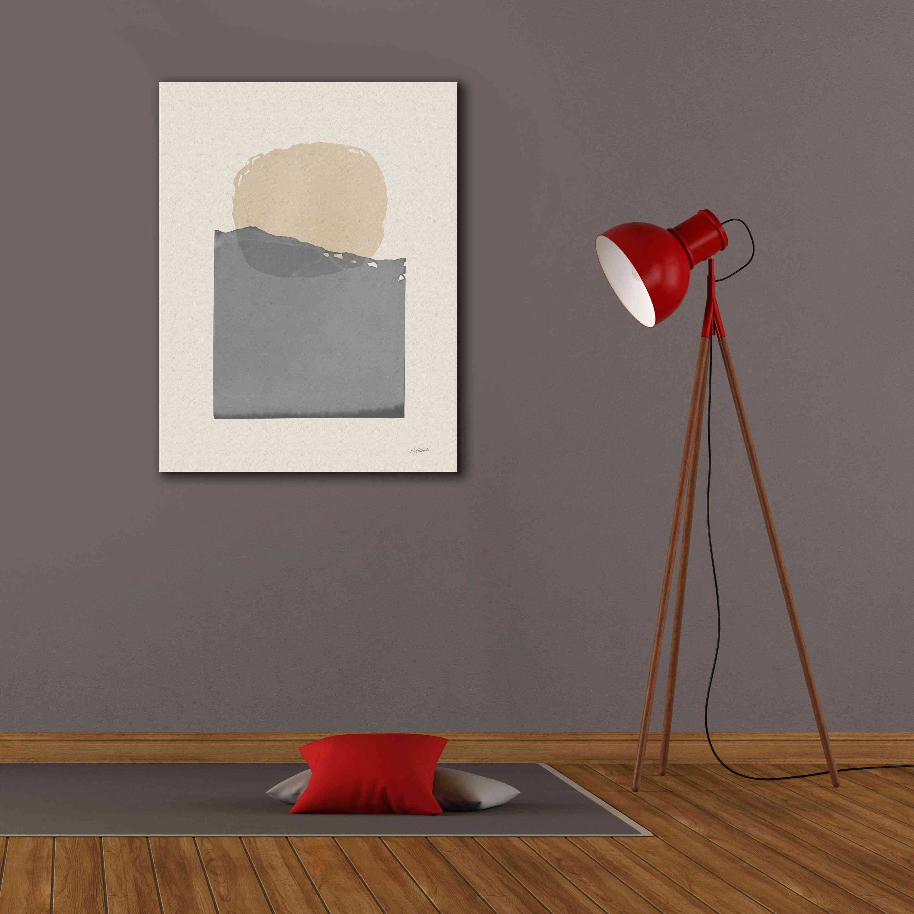 'Buoyant Neutral' by Mike Schick, Giclee Canvas Wall Art,26 x 34