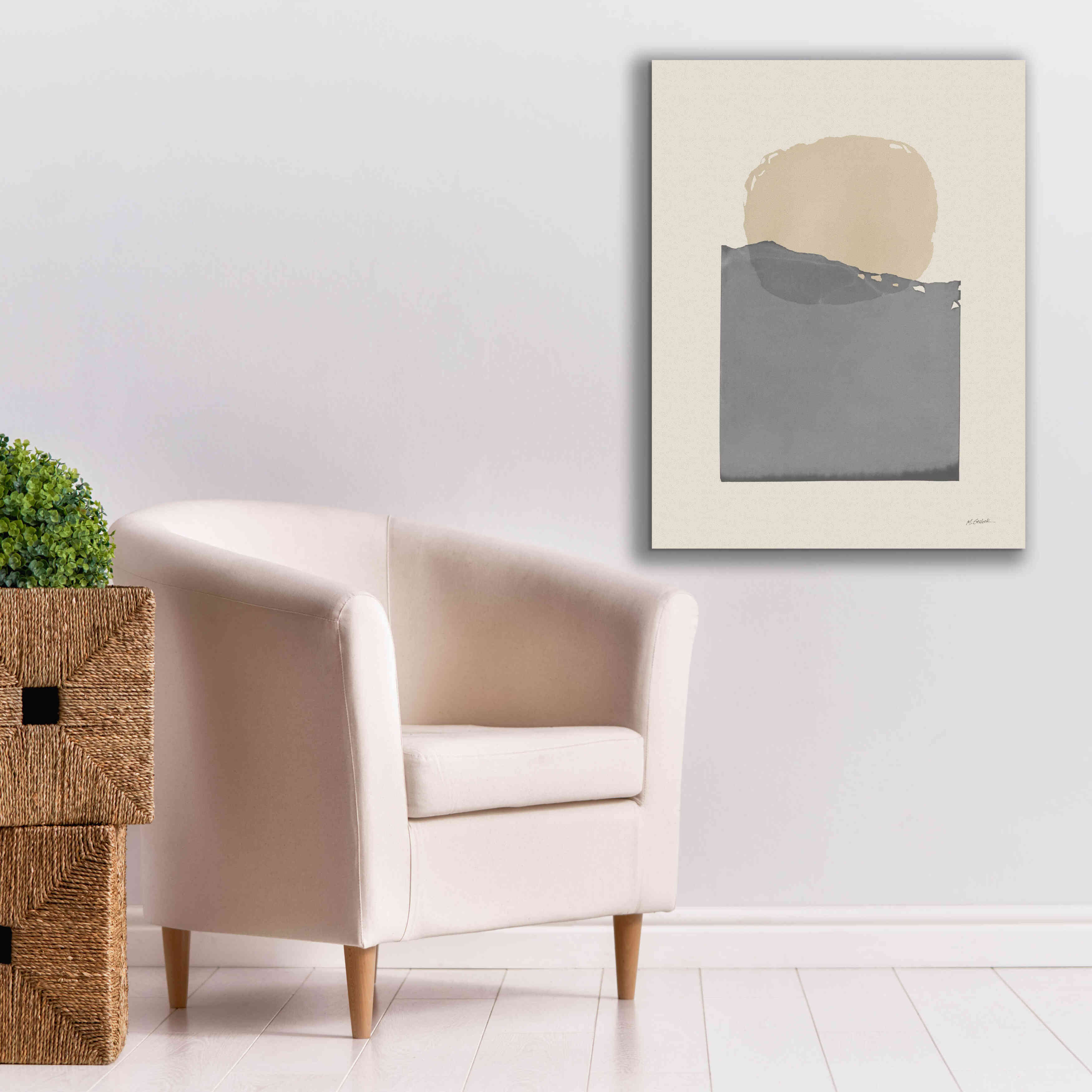 'Buoyant Neutral' by Mike Schick, Giclee Canvas Wall Art,26 x 34