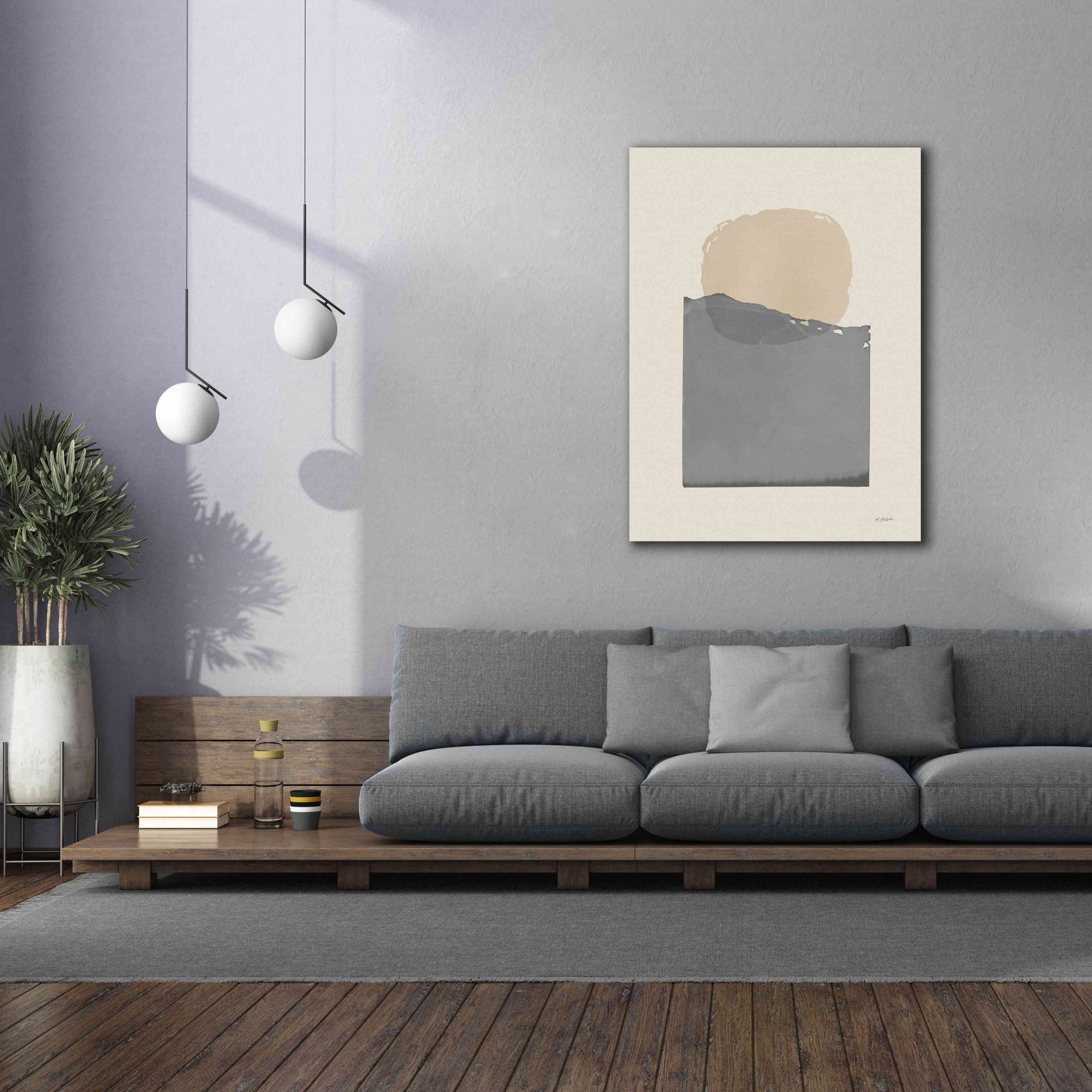 'Buoyant Neutral' by Mike Schick, Giclee Canvas Wall Art,40 x 54