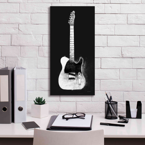 Image of 'Garage Band I Wb' by Mike Schick, Giclee Canvas Wall Art,12 x 24