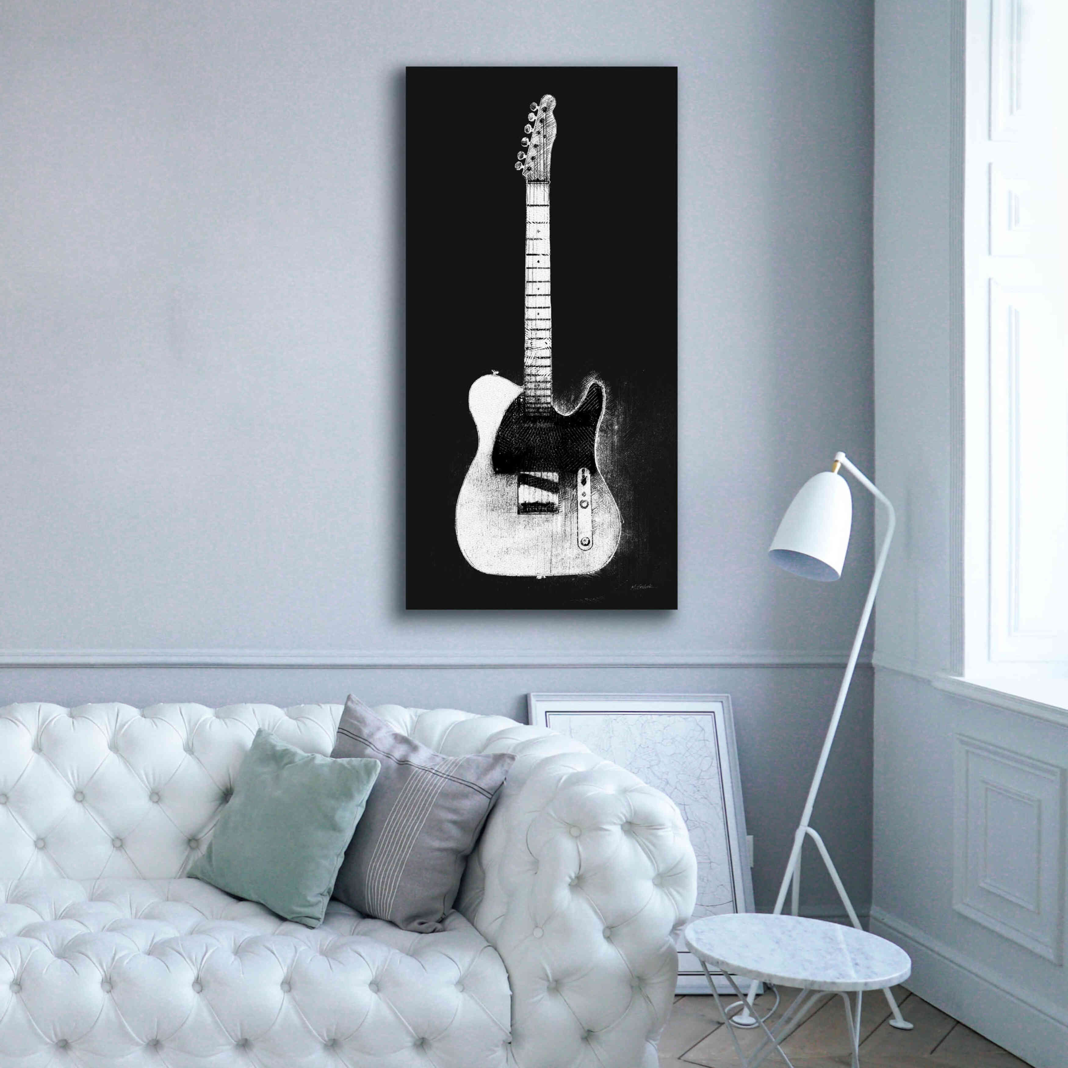 'Garage Band I Wb' by Mike Schick, Giclee Canvas Wall Art,30 x 60