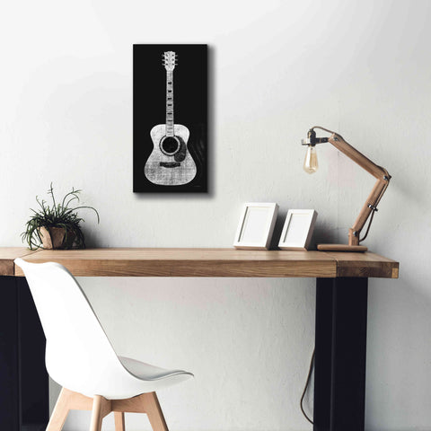Image of 'Garage Band II Wb' by Mike Schick, Giclee Canvas Wall Art,12 x 24