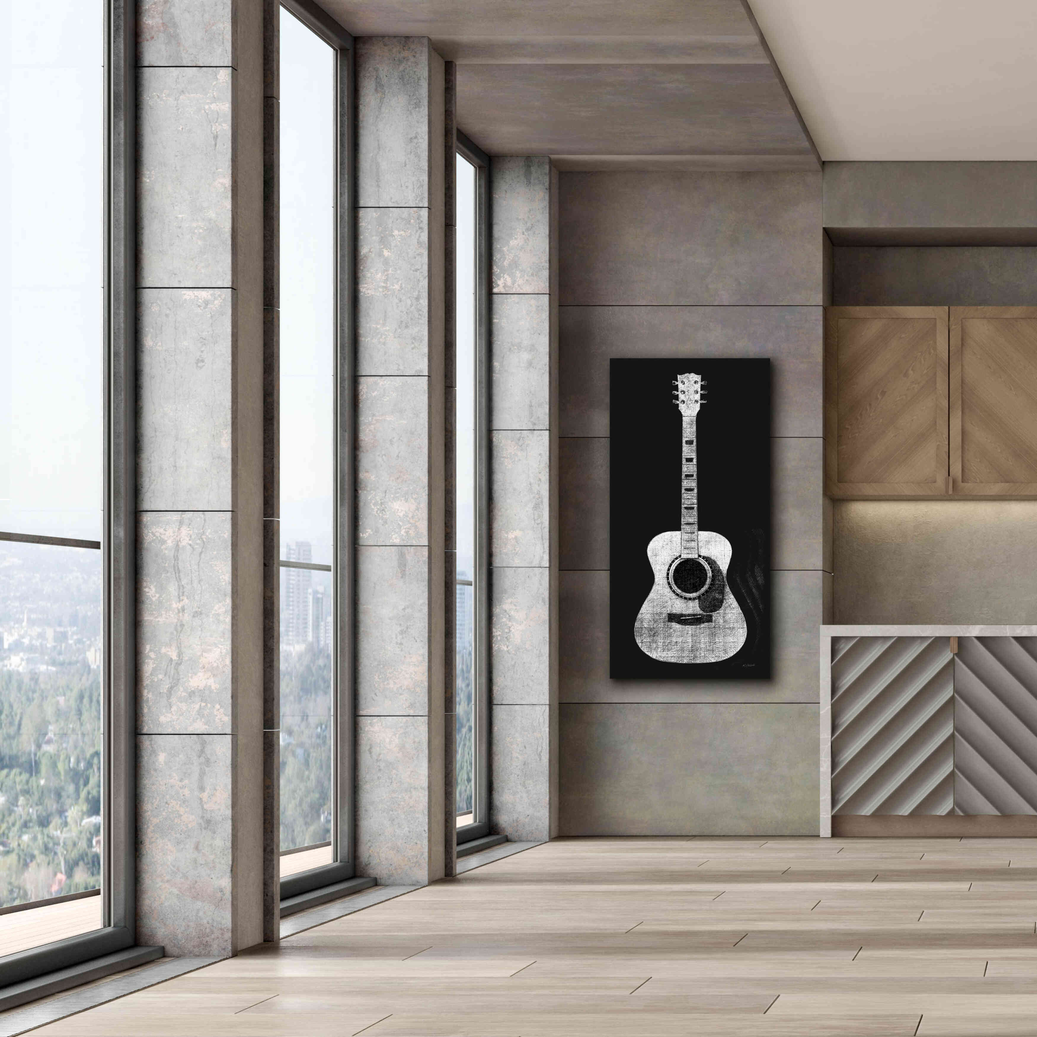 'Garage Band II Wb' by Mike Schick, Giclee Canvas Wall Art,30 x 60