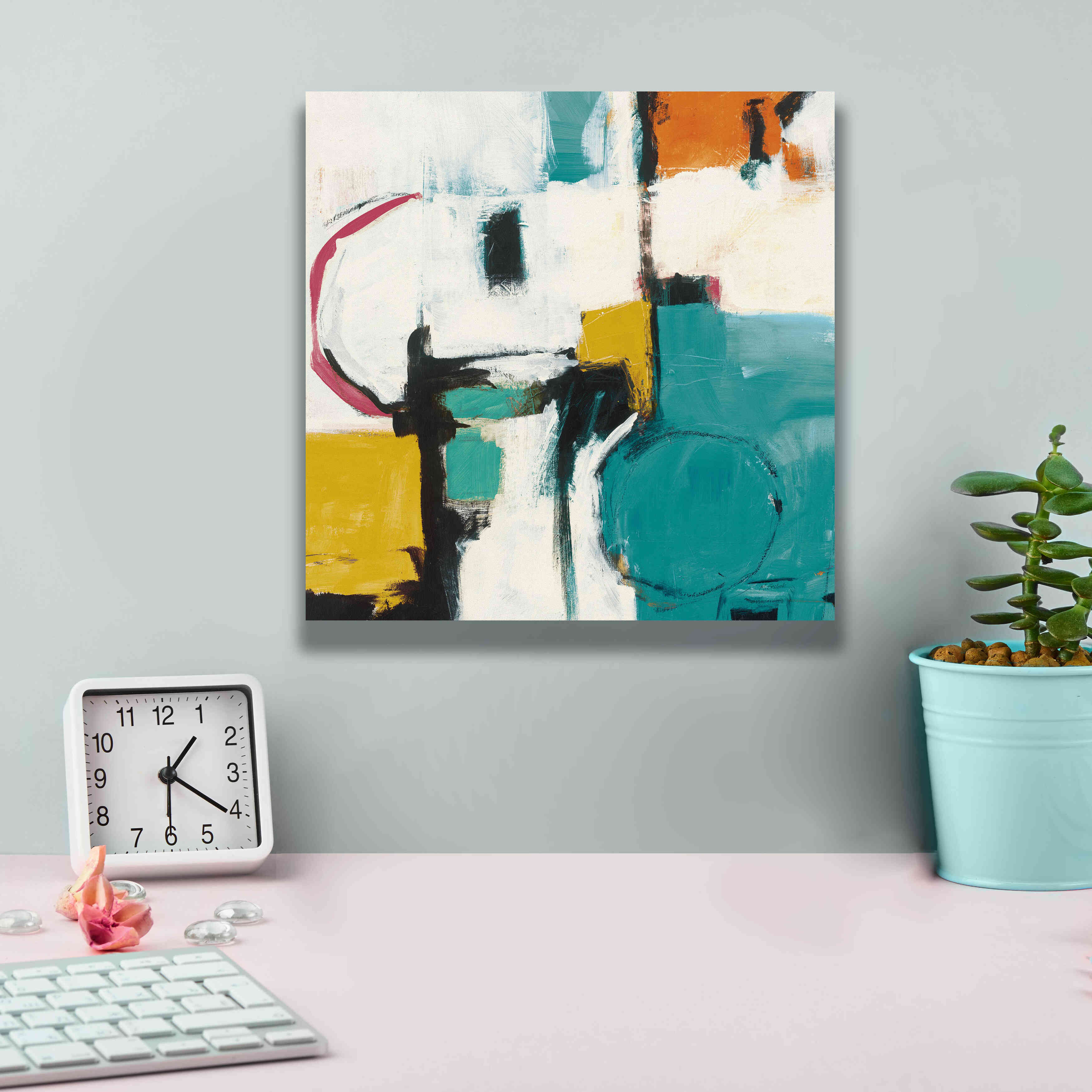 'Catalina II Pink' by Mike Schick, Giclee Canvas Wall Art,12x12