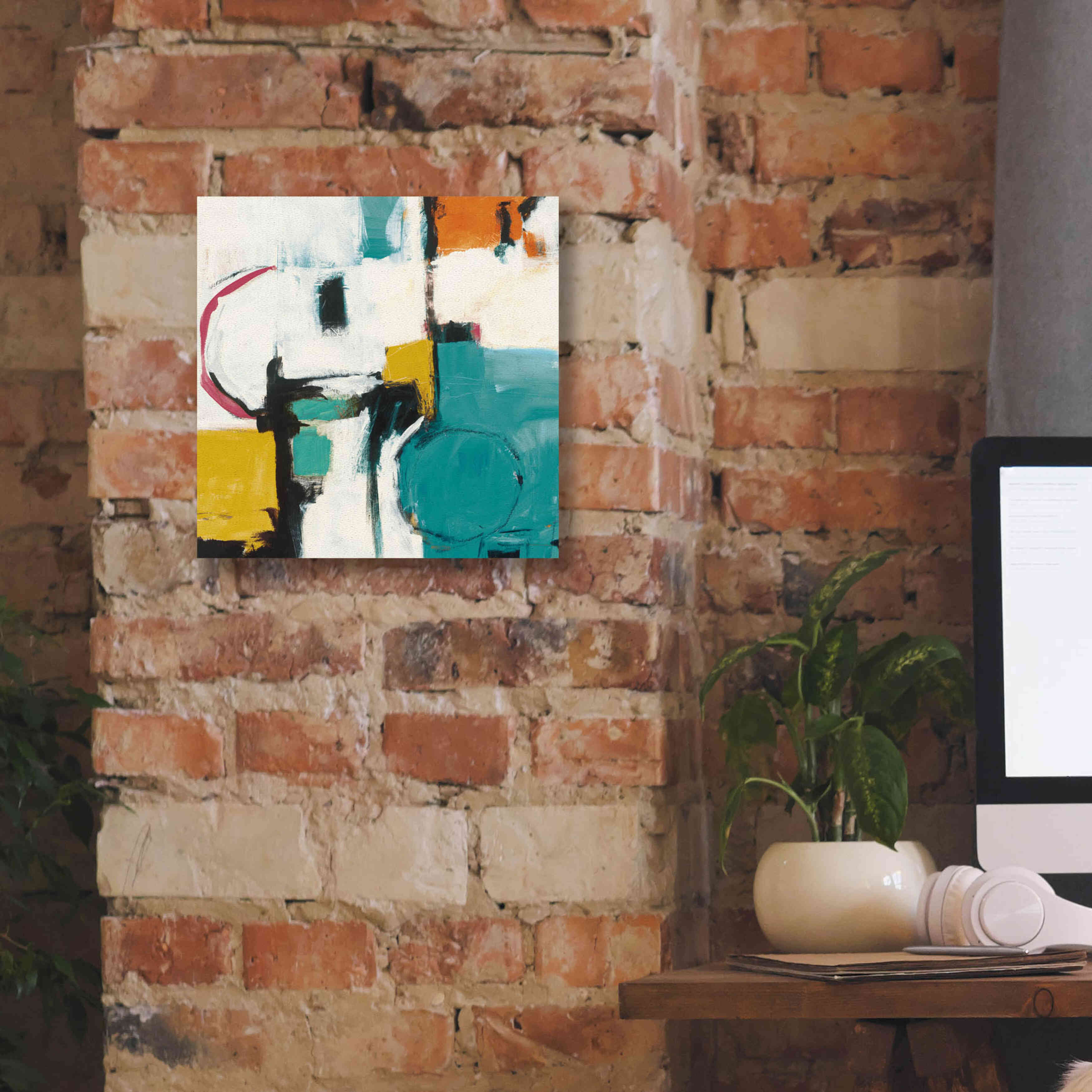 'Catalina II Pink' by Mike Schick, Giclee Canvas Wall Art,12x12