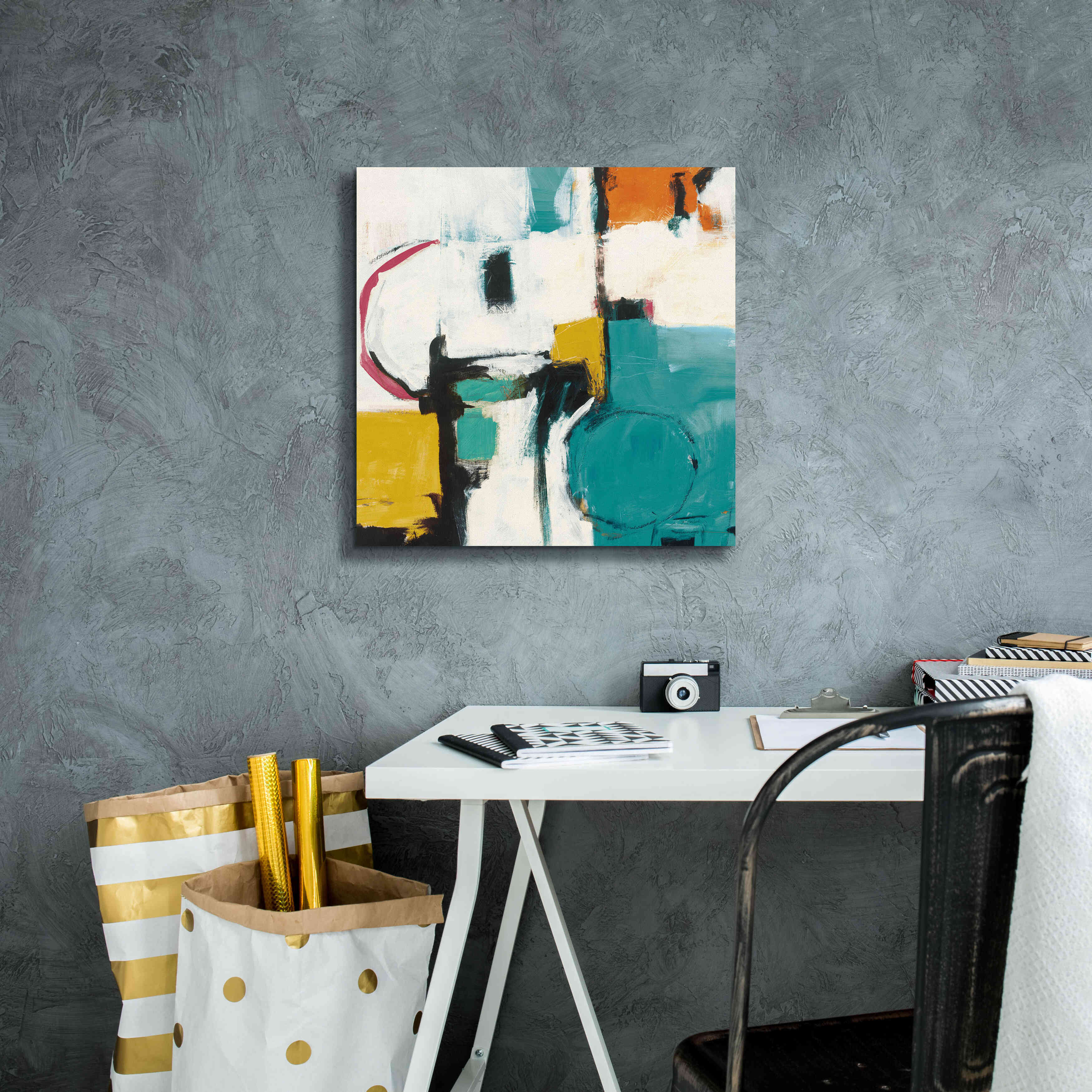 'Catalina II Pink' by Mike Schick, Giclee Canvas Wall Art,18x18