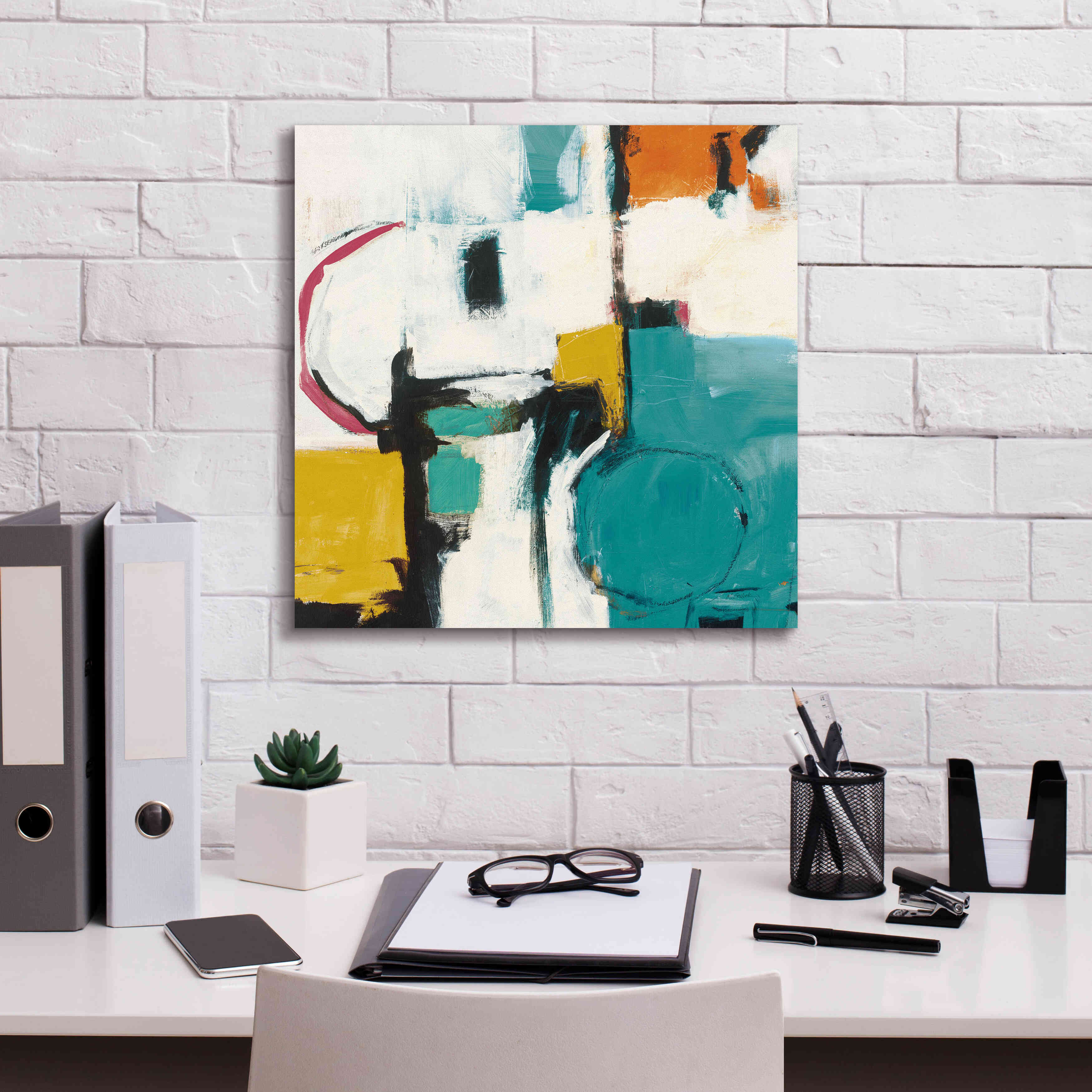 'Catalina II Pink' by Mike Schick, Giclee Canvas Wall Art,18x18