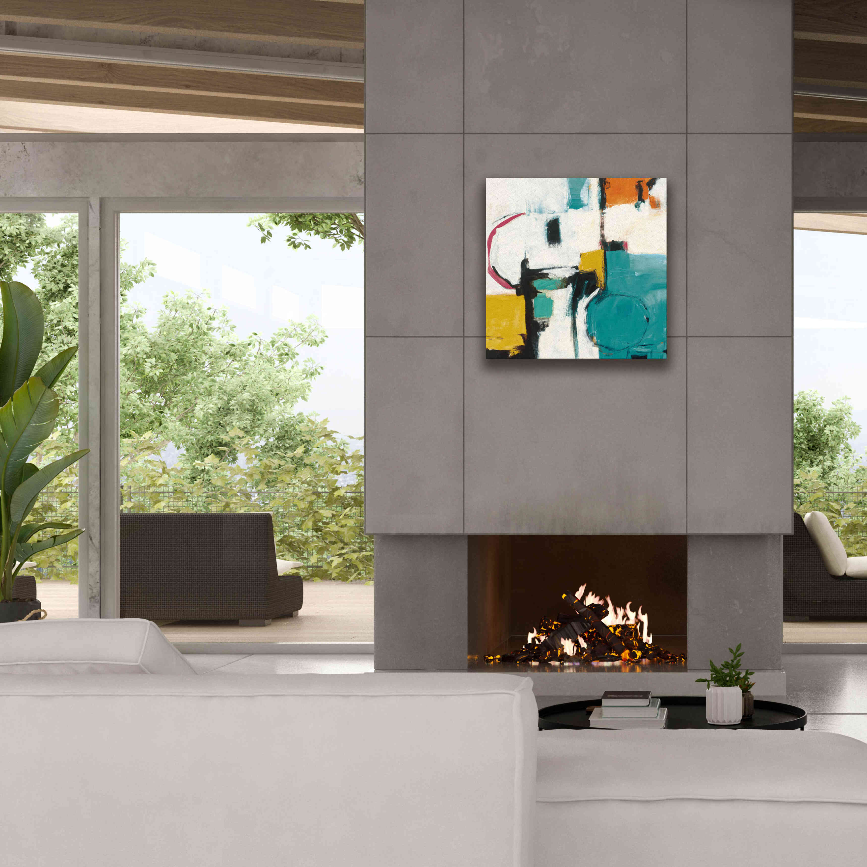 'Catalina II Pink' by Mike Schick, Giclee Canvas Wall Art,26x26