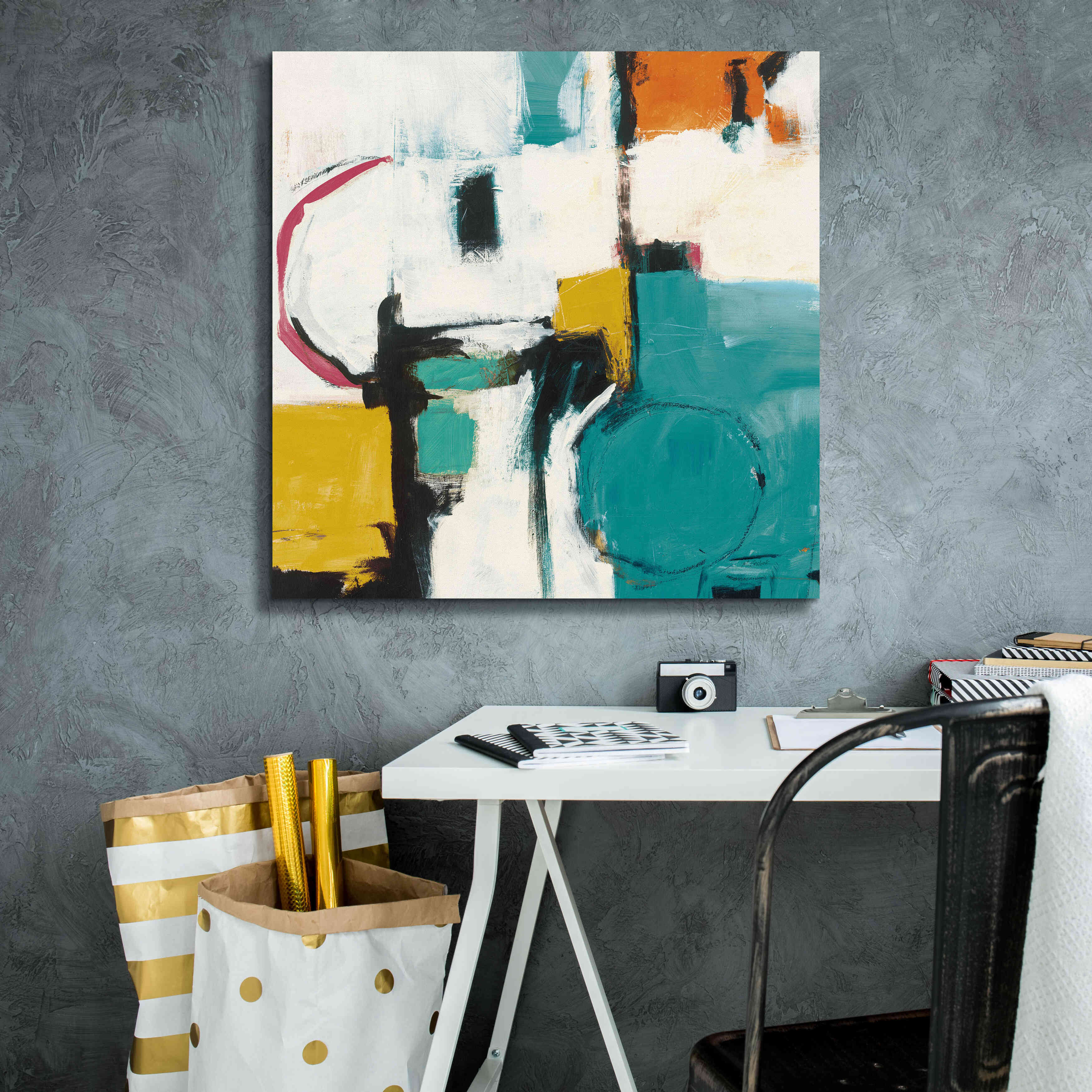 'Catalina II Pink' by Mike Schick, Giclee Canvas Wall Art,26x26