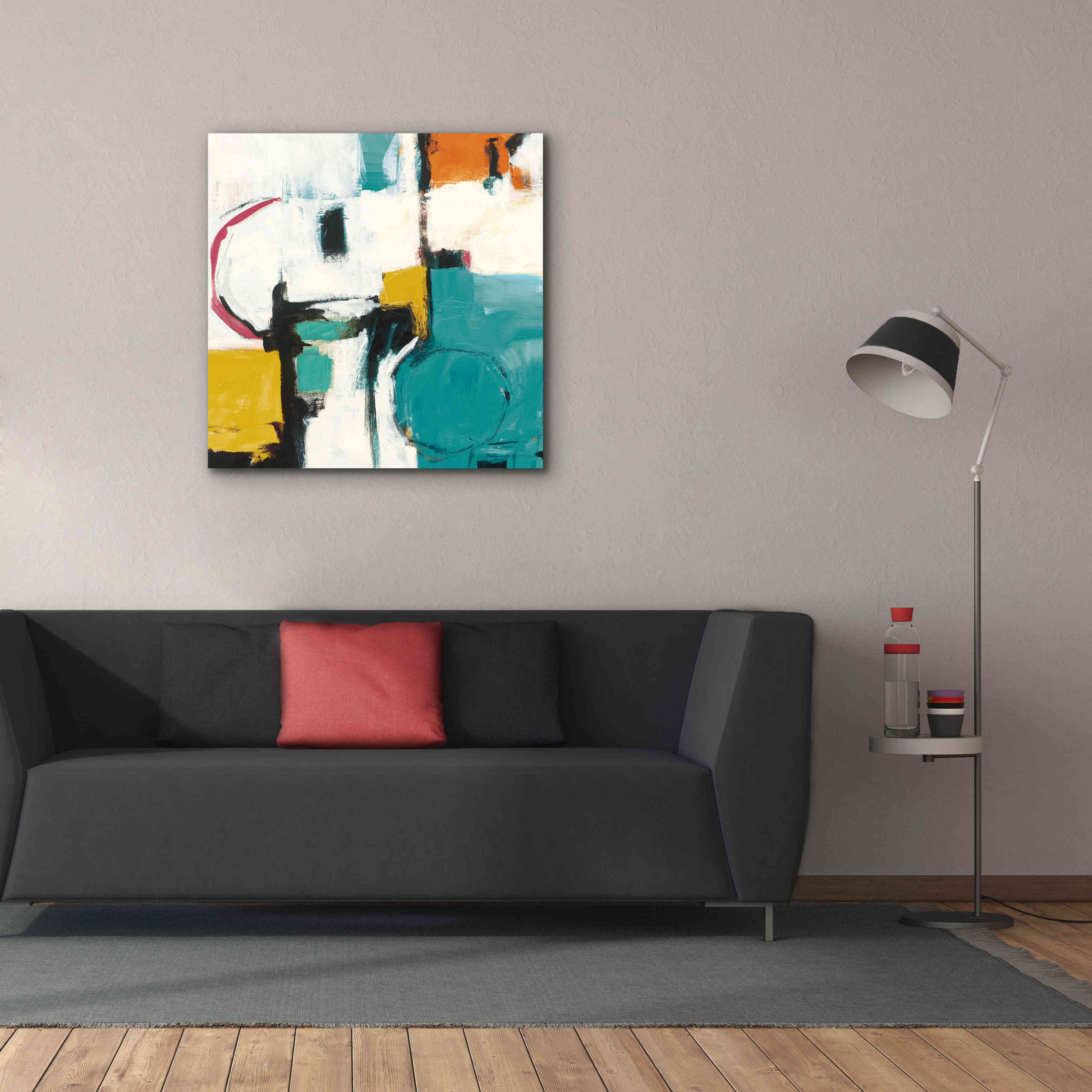 'Catalina II Pink' by Mike Schick, Giclee Canvas Wall Art,37x37