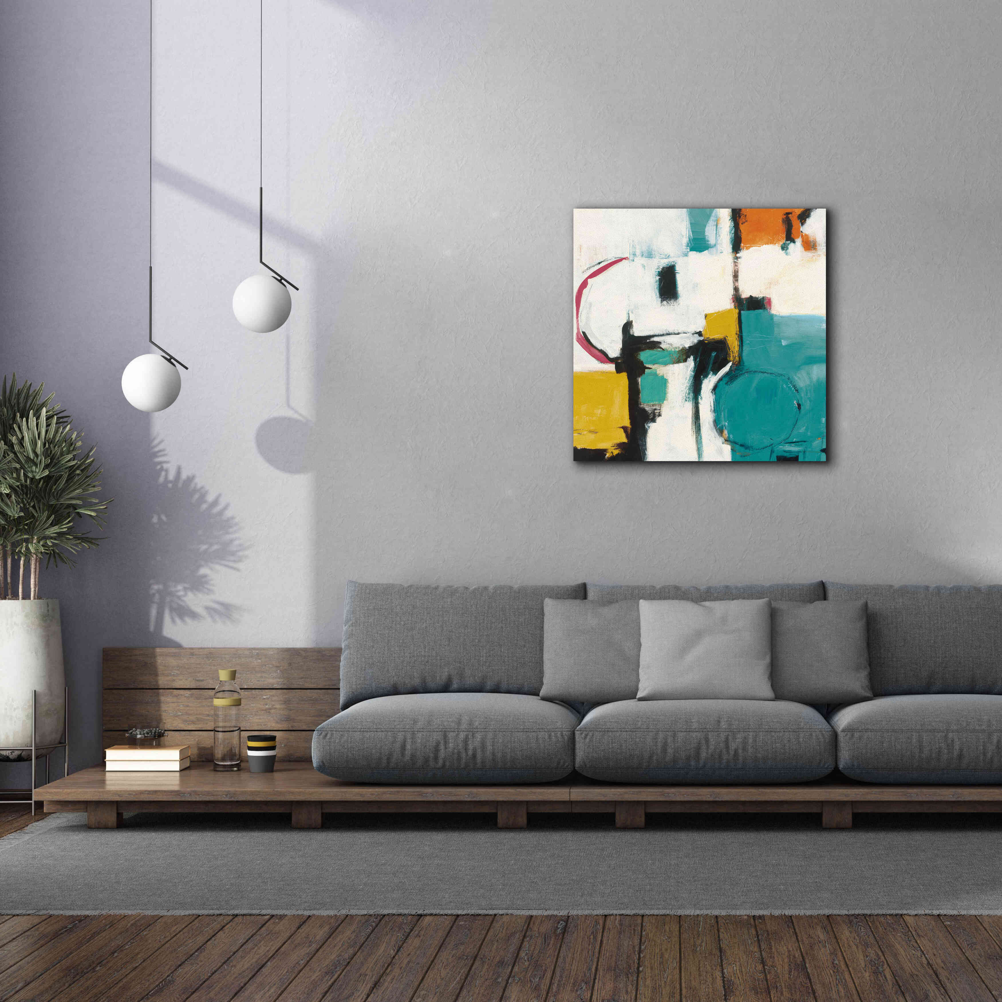 'Catalina II Pink' by Mike Schick, Giclee Canvas Wall Art,37x37